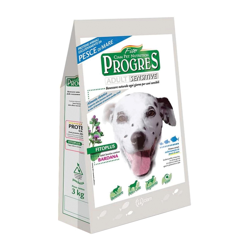 Fitoprogres adult sensitive pesce 12kg cane