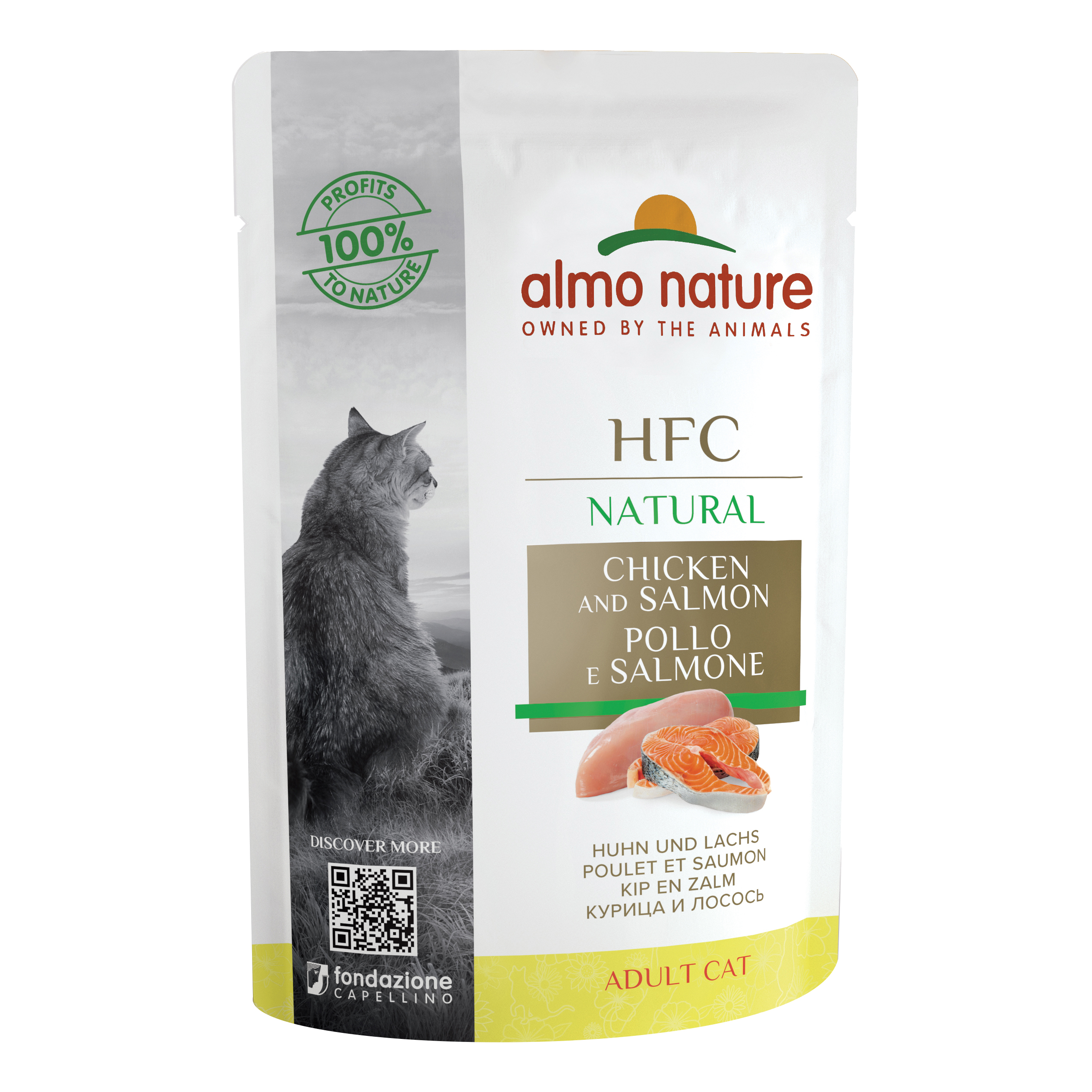 Almo nature pollo&amp;salmone 55 g