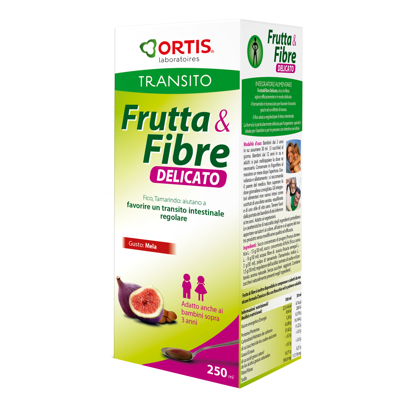 Frutta&amp;fibre Sciroppo del 250ml