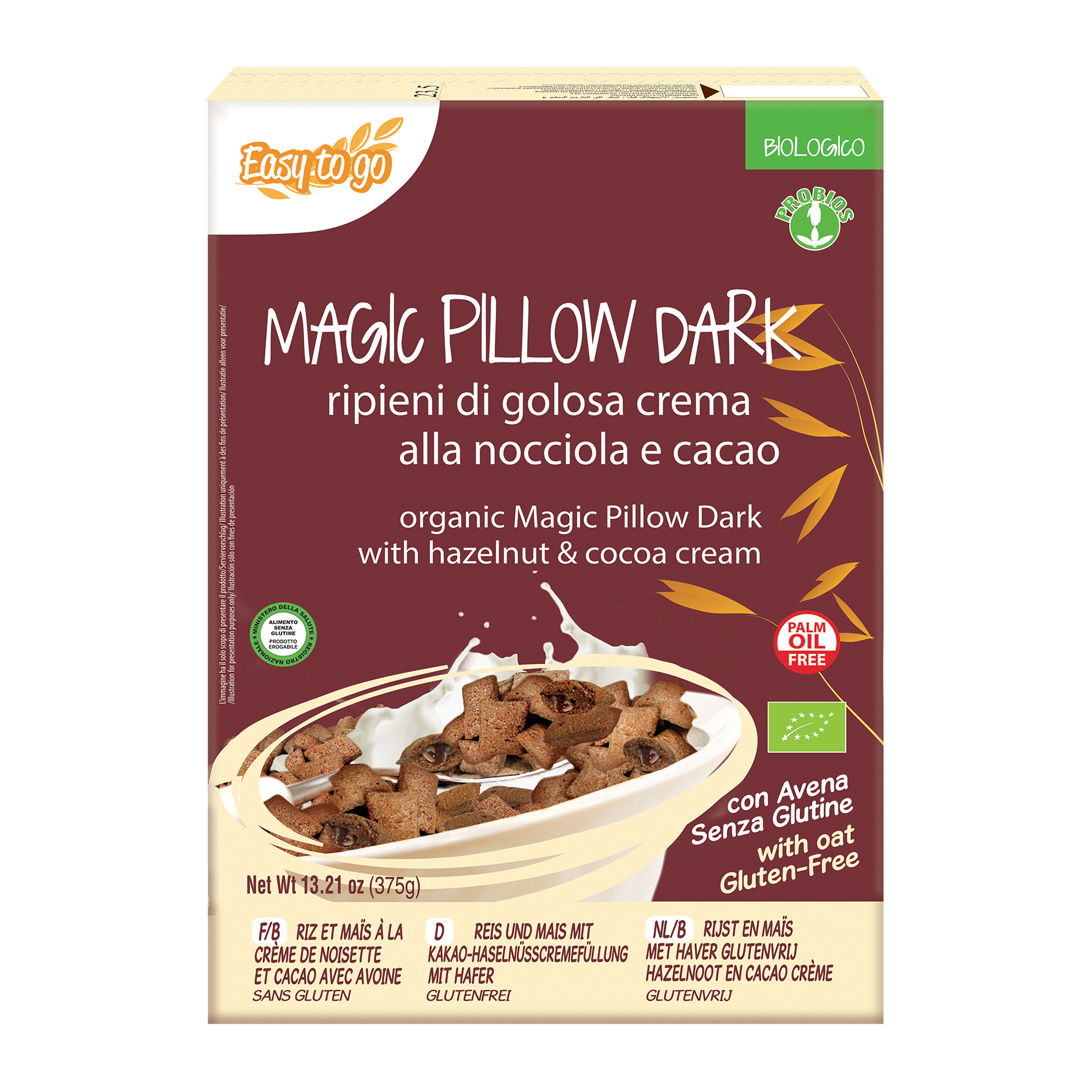 Easy to go magic pillow dark senza glutine 375 g