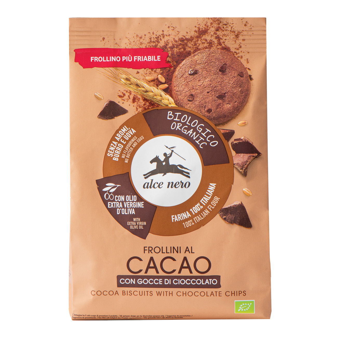 Frollini Cacao C/gocce Cioc Bio