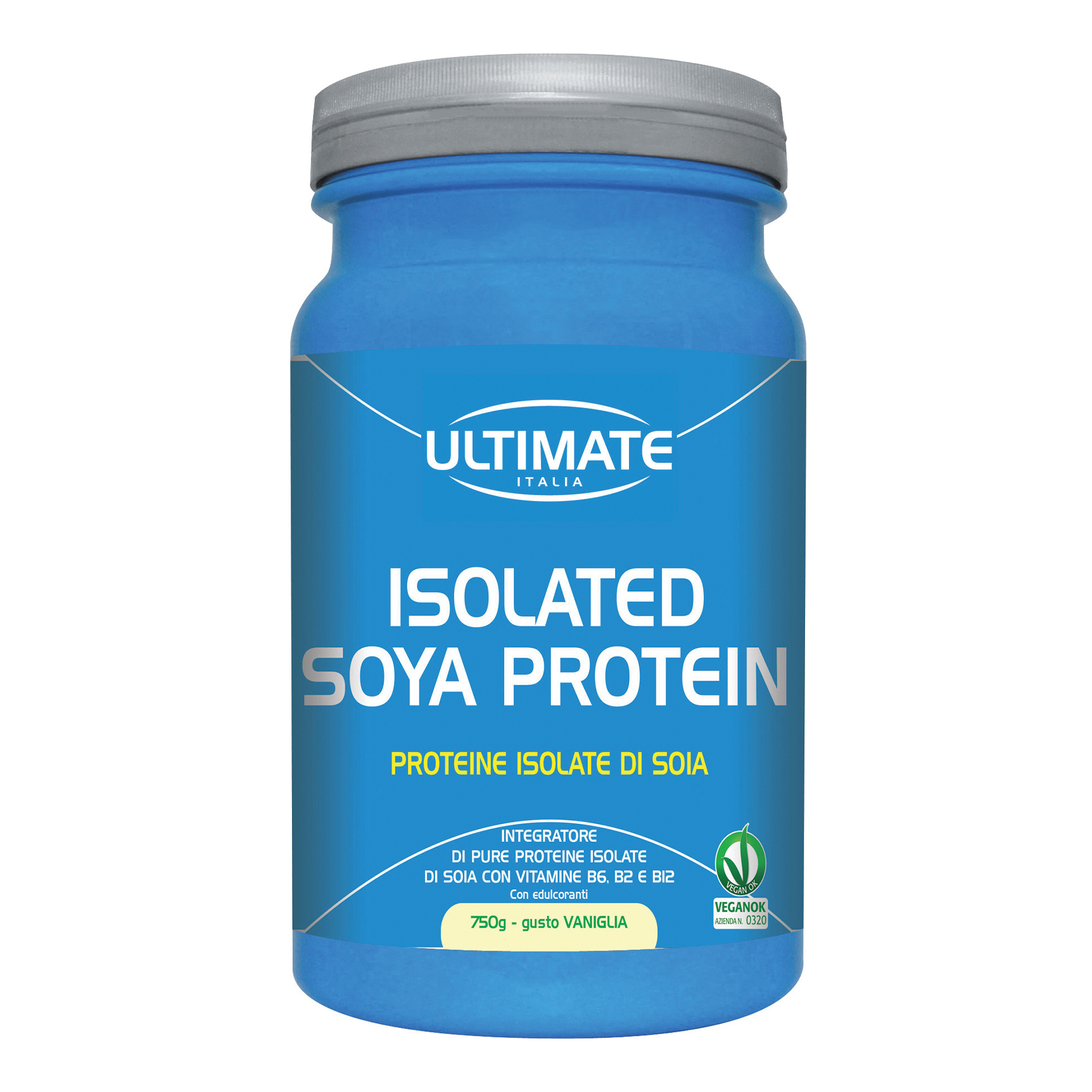 Isolated soya protein vaniglia barattolo 750 g
