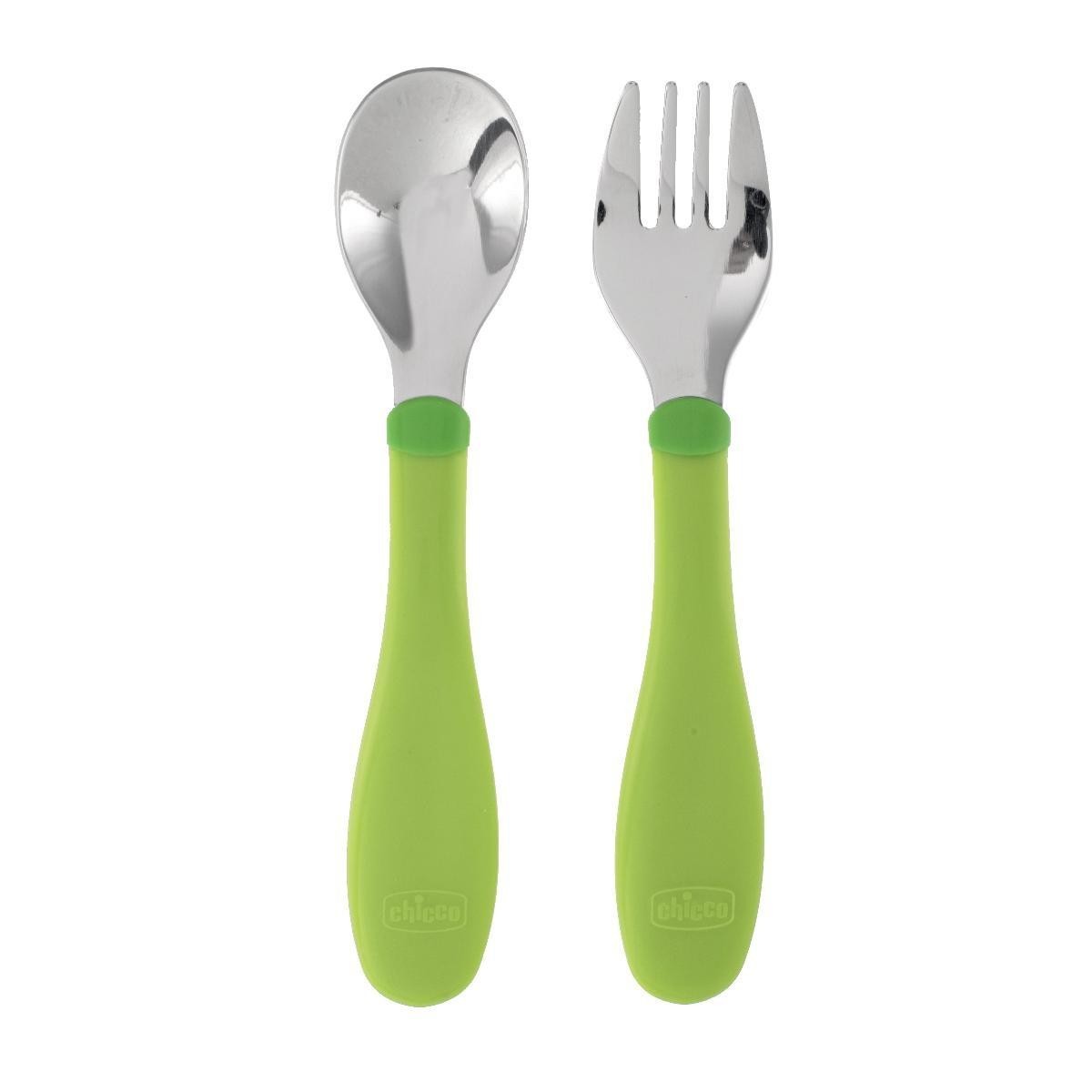 Chicco set posatine acciaio 18m+