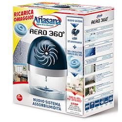 ARIASANA - Aero 360 - Kit Assorbiumidità + Ricarica Tab Da 450 G