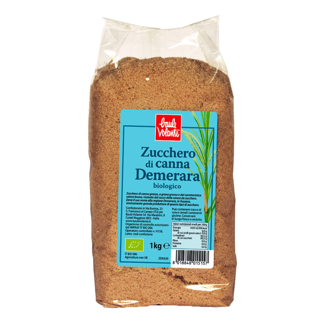 Zucchero canna demerara 1000 g