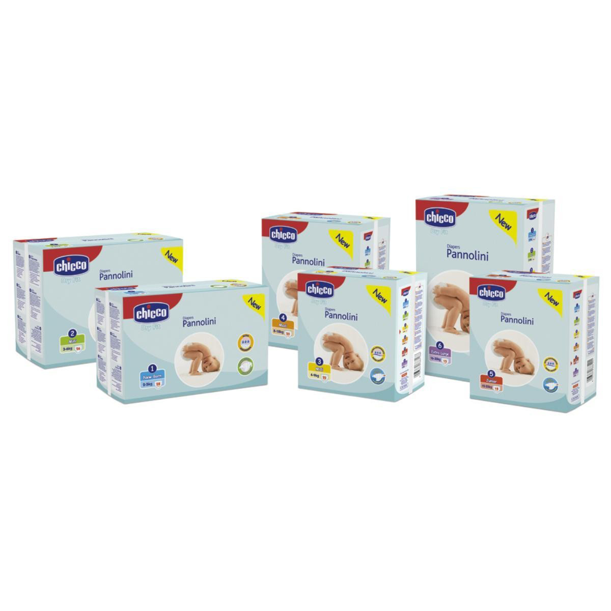 Chicco Pannolini Dryfit 16/30k6 New 14pezzi