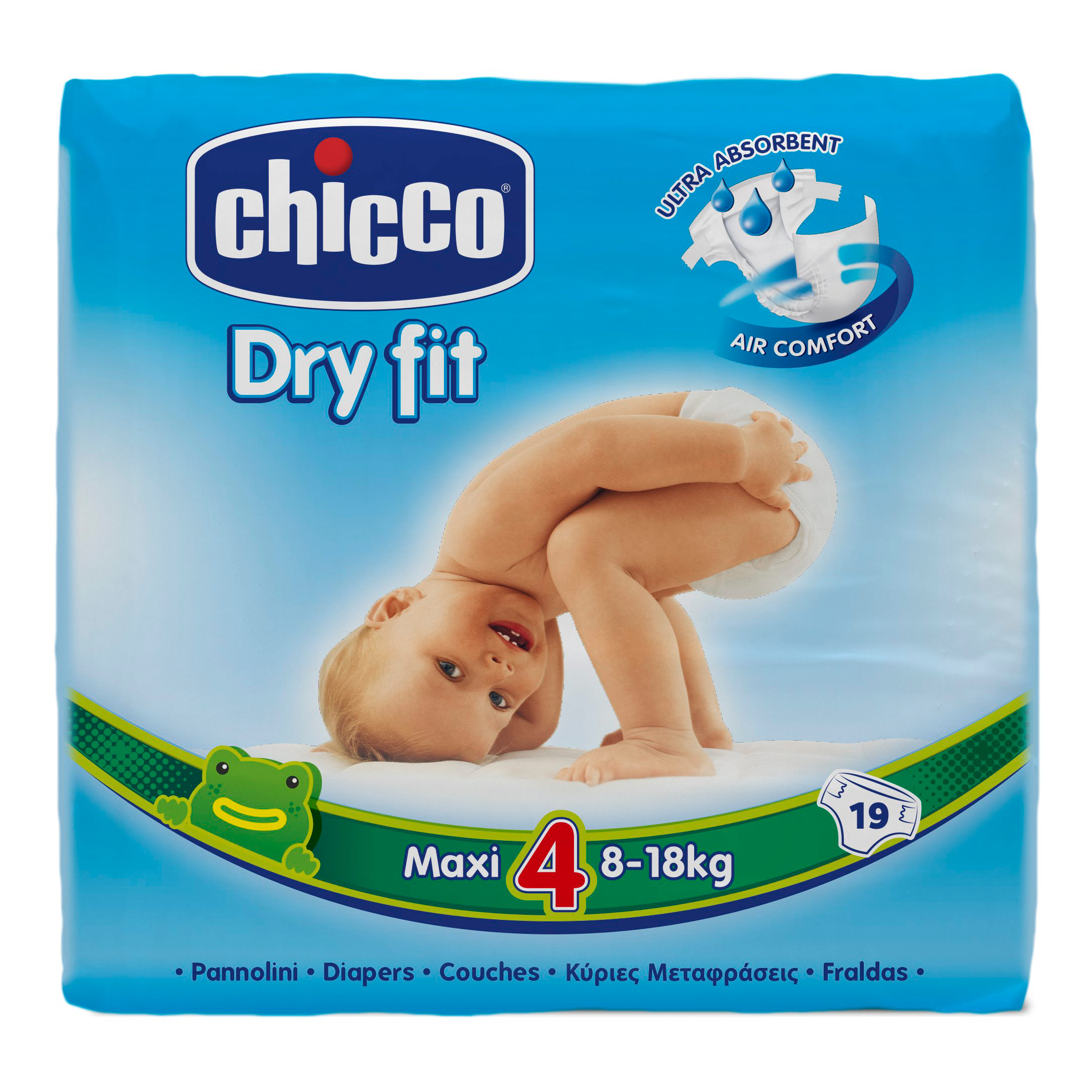 Chicco Pannolini Dryfit 8/19kg4 New 19pezzi