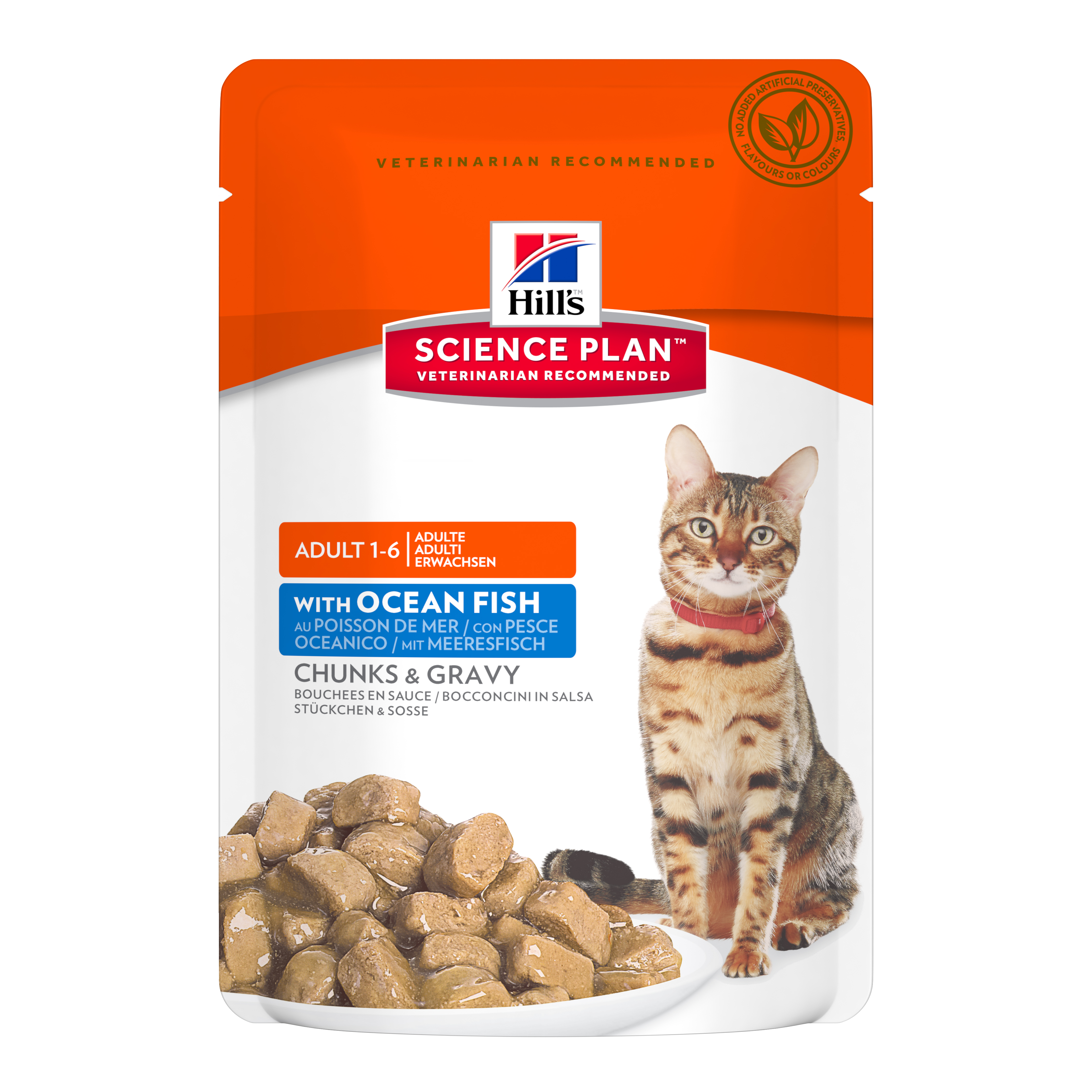 Hill'S Feline Adult Ocean Fish Pouches Bustina 85 Gr