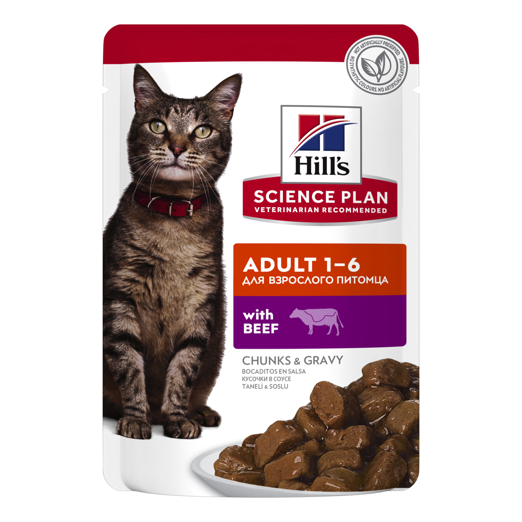 Hill'S Feline Adult Beef Pouches Bustina 85 Gr