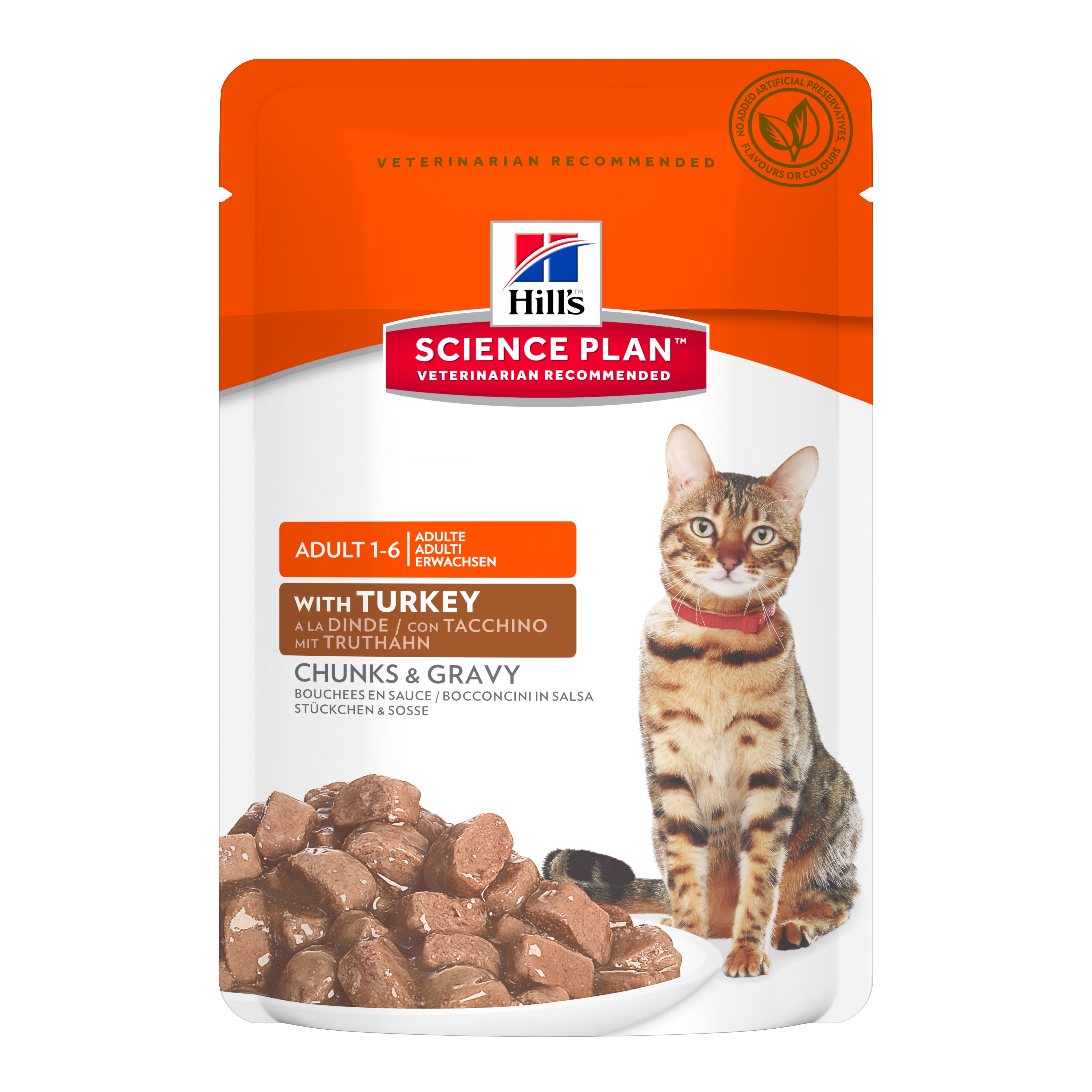 Hill'S Feline Adult Turkey Pouches Bustina 85 Gr