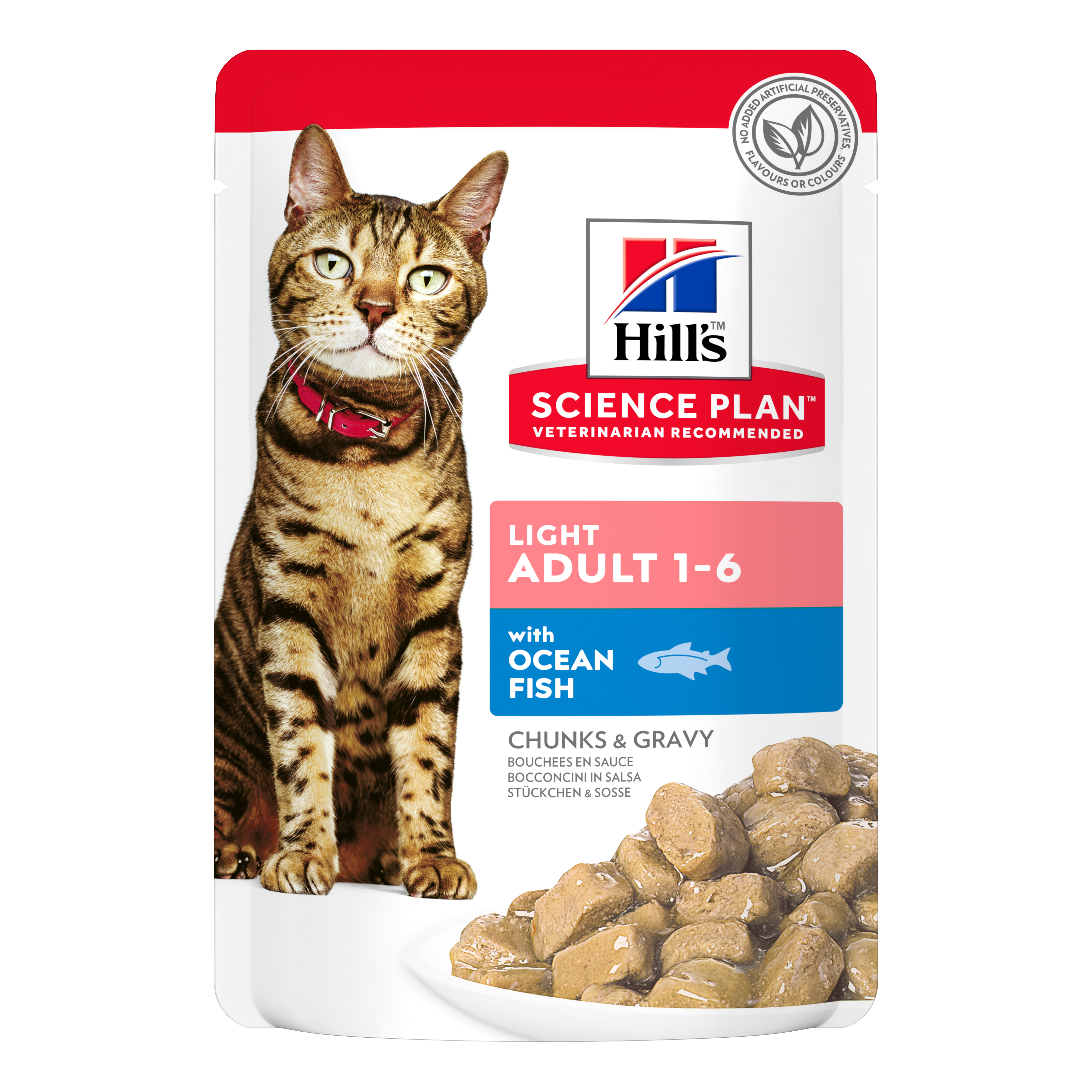 Hill'S Feline Adult Light Ocean Fish Pouches Bustina 85 Gr