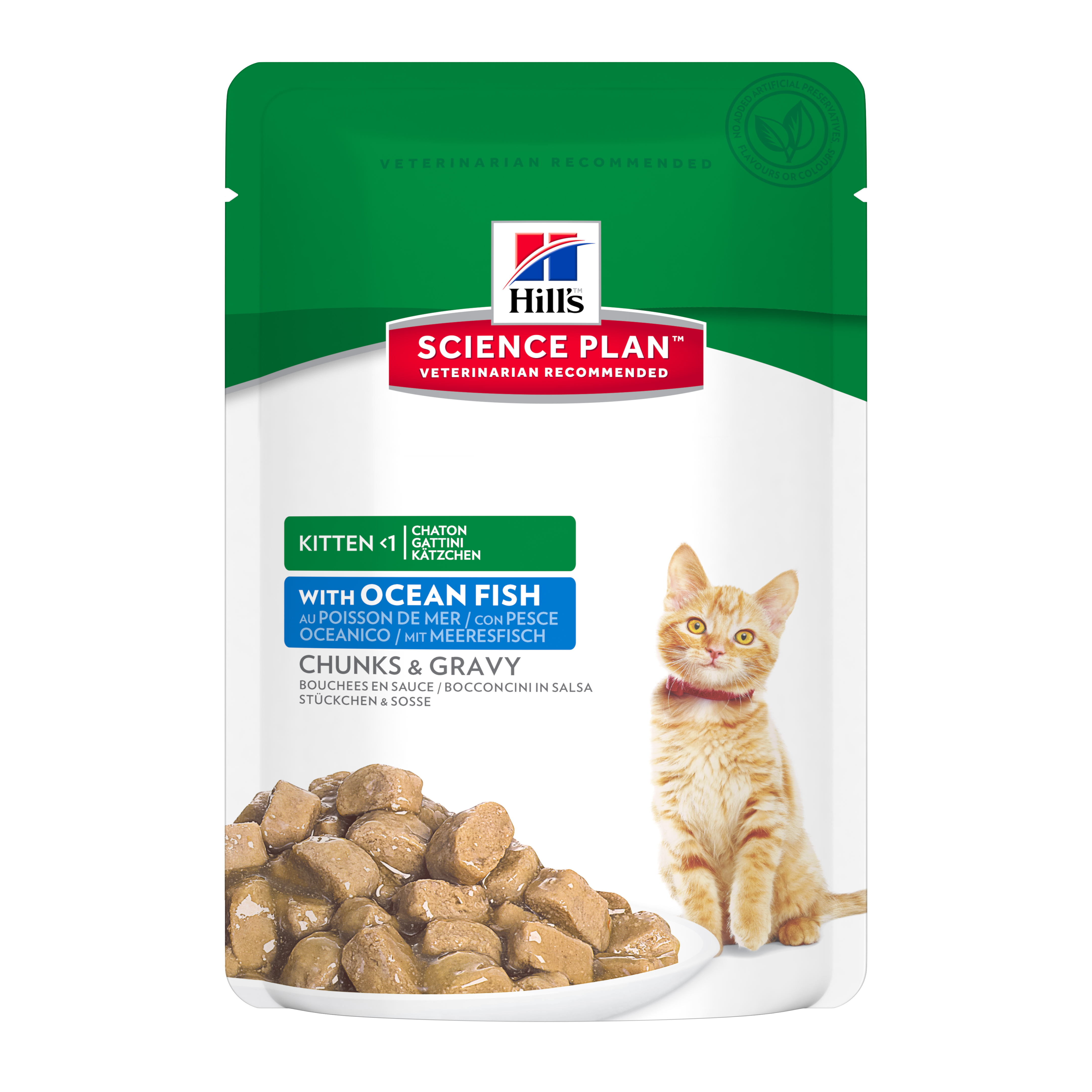 Hill'S Feline Kitten Ocean Fish Pouches Bustina 85Gr