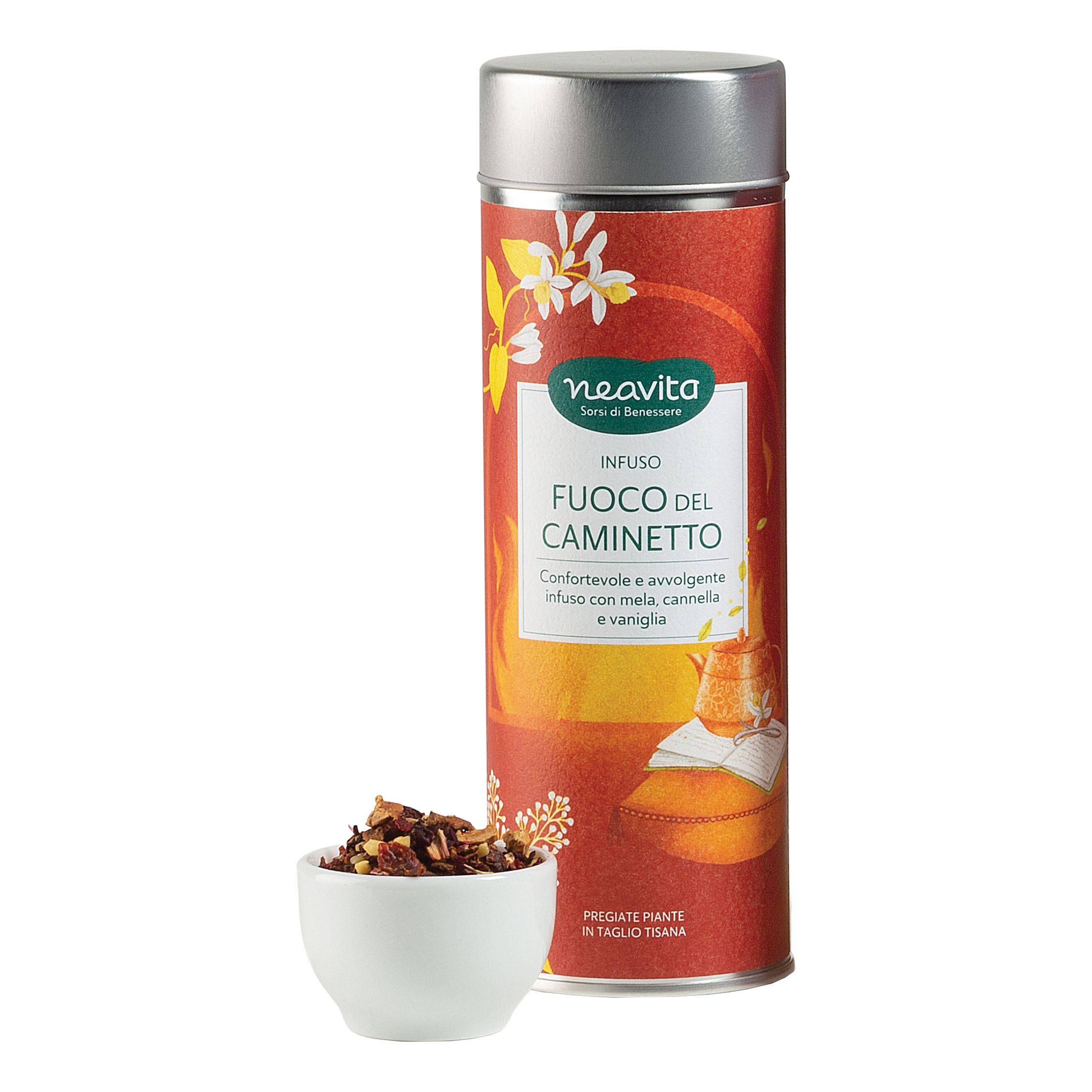 Silver Tin Infuso Fuoco Caminetto 100g