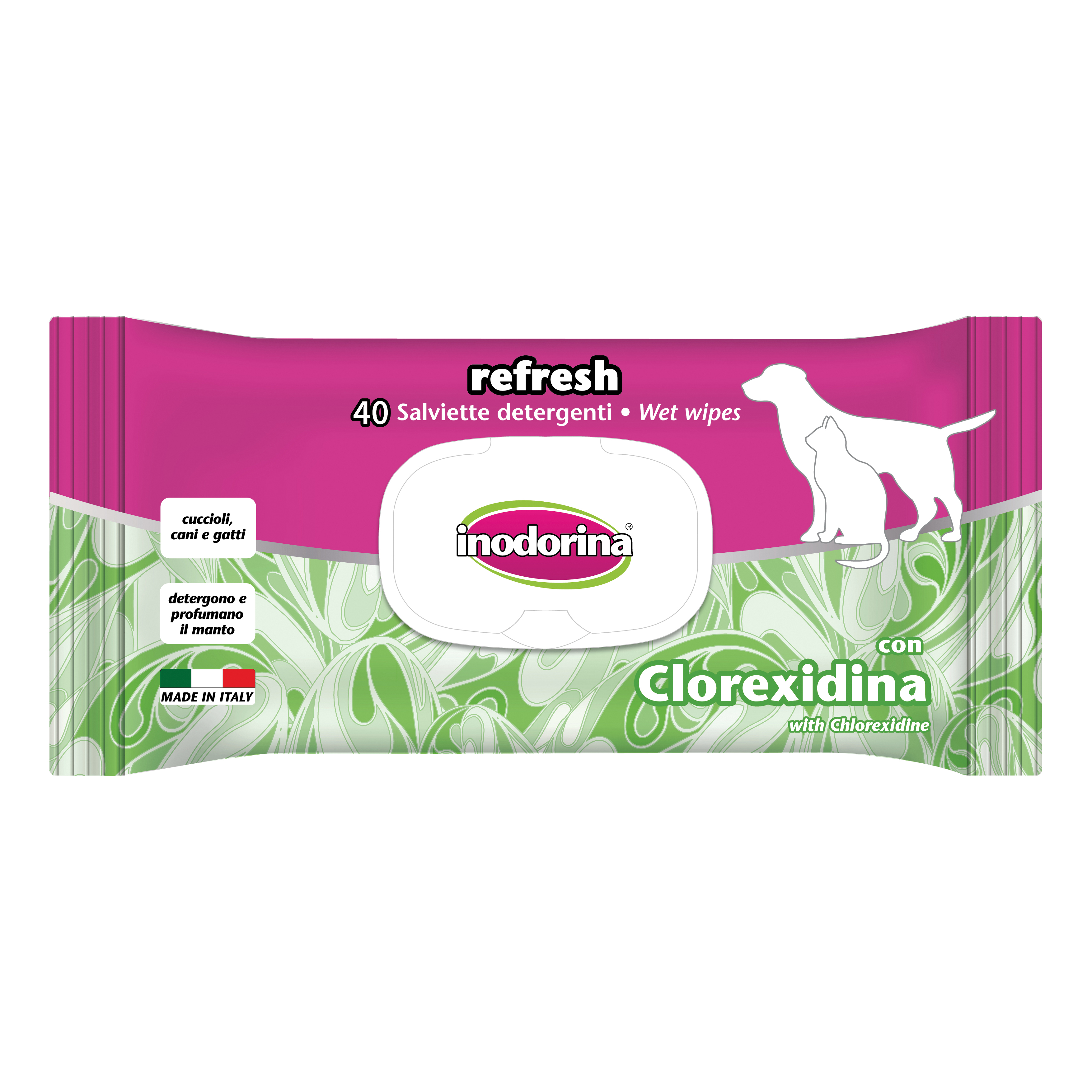 Salviette Clorexidina Inodorina 40 Pezzi