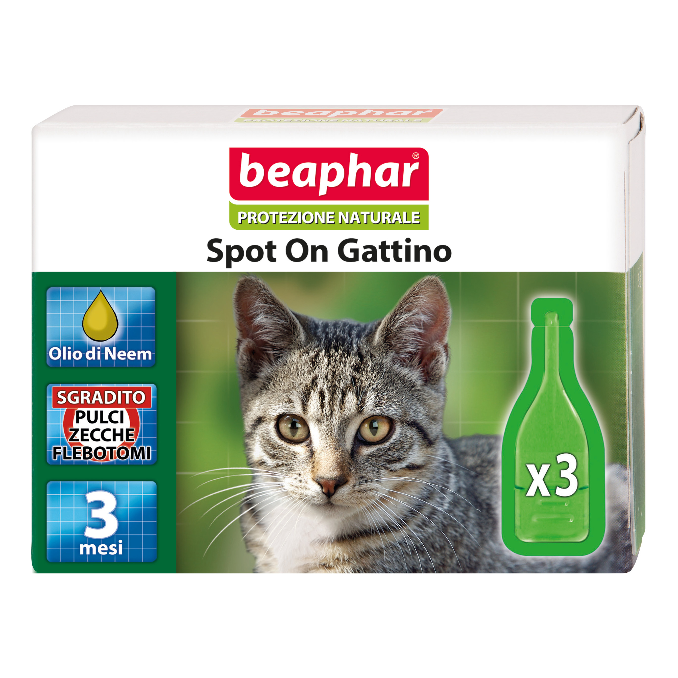 Protezione nat spot on gattino 3 pipette da 0,4 ml