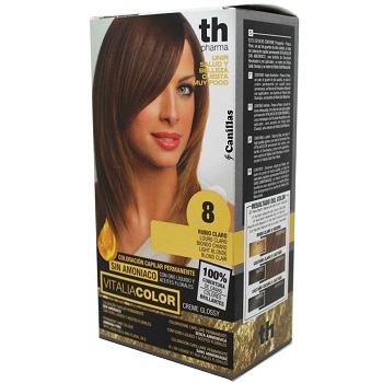 Th pharma vitalia color coloracion capilar sin amoniaco 8 rubio claro