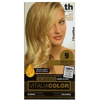 Th pharma vitalia color coloracion capilar sin amoniaco 9 rubio muy claro