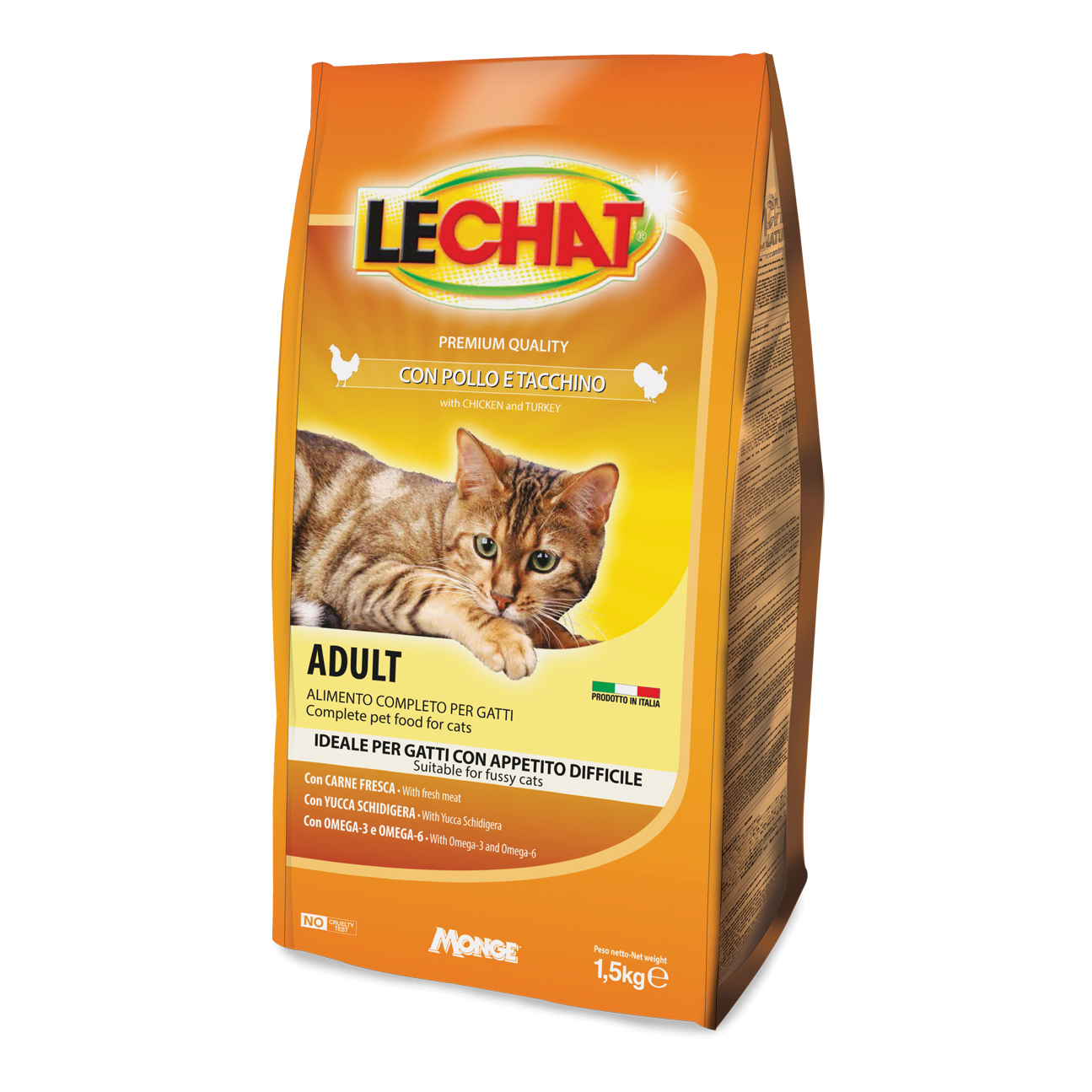 Lechat Gatto Premium Croccantini Pollo&amp;Tacchino 1,5 Kg