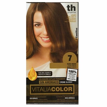 Th pharma vitalia color coloracion capilar sin amoniaco 7 biondo natural