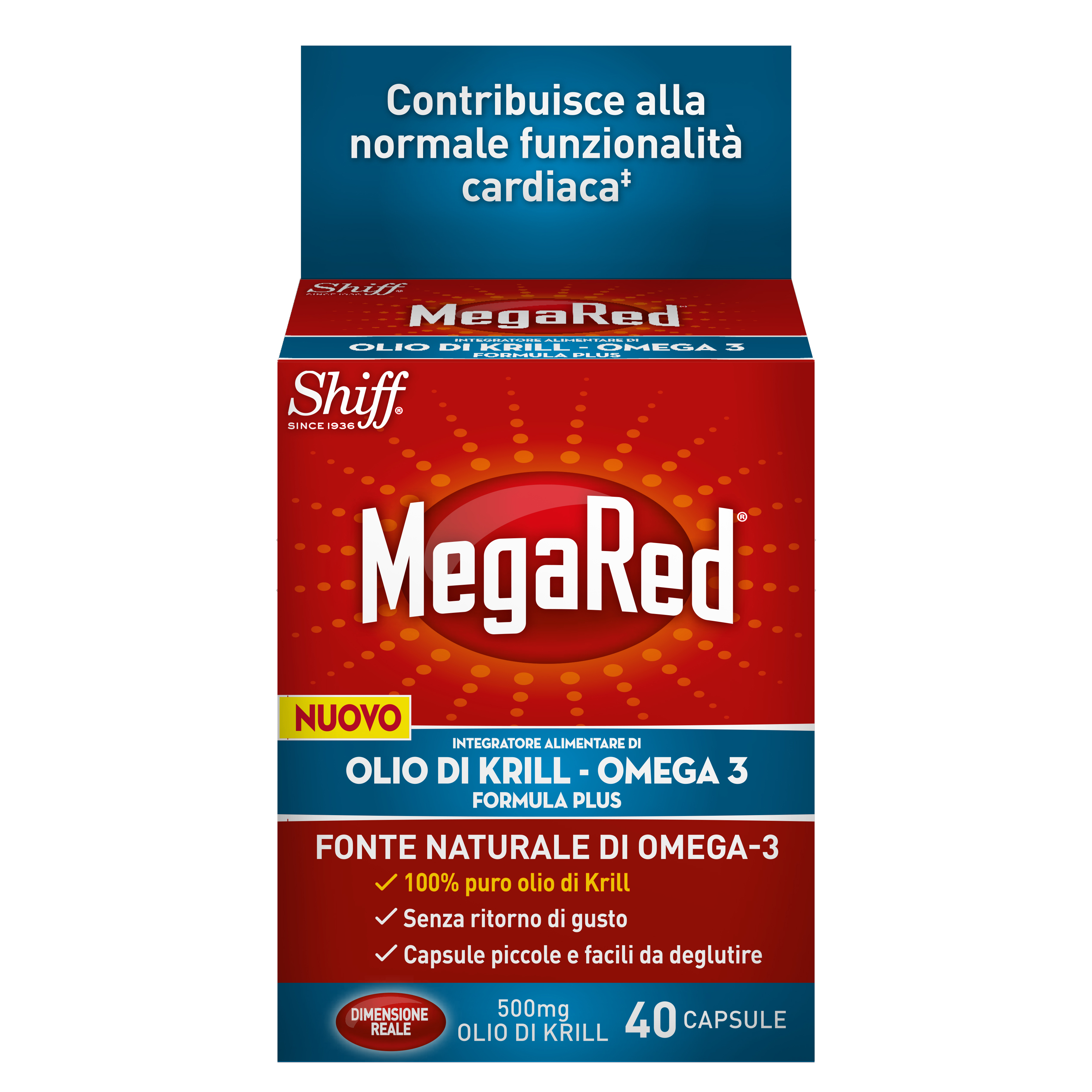 Megared olio di krill omega 3 40 capsule