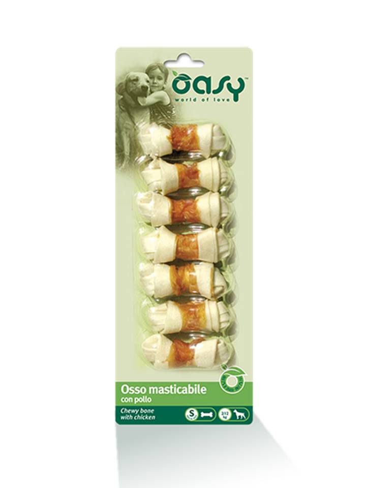 Oasy Cane Snack Osso Masticabile Pollo Tg.S 90 Gr