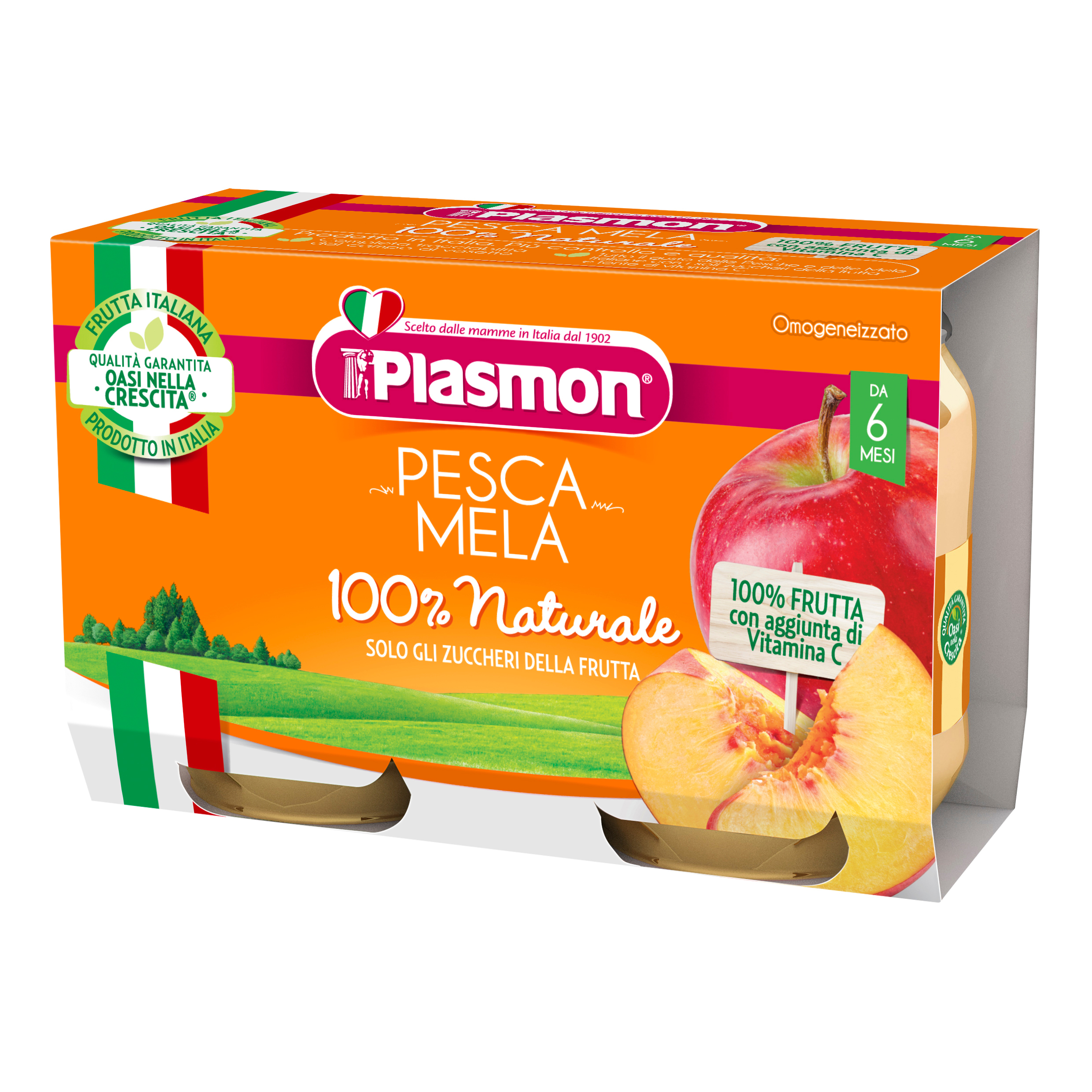 Plasmon omog pesca 2x104g