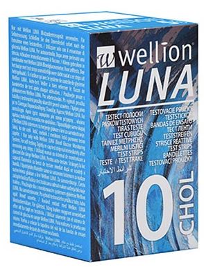 Wellion luna choles 10 strisce
