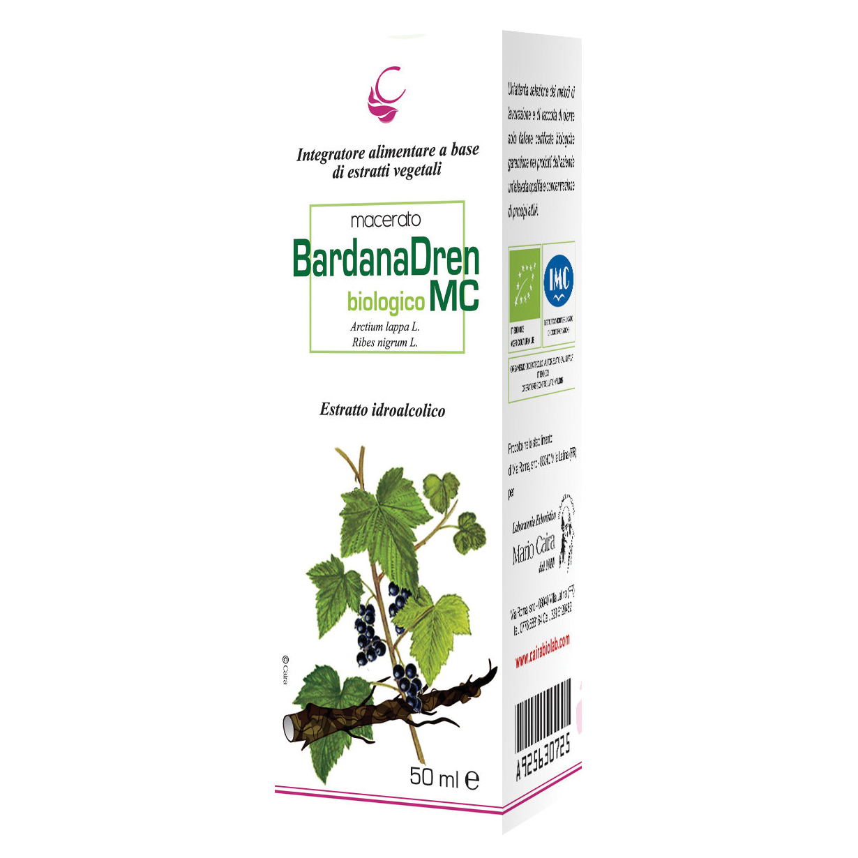 Caira bardanadren macerato idroalcolico bio gocce 50 ml