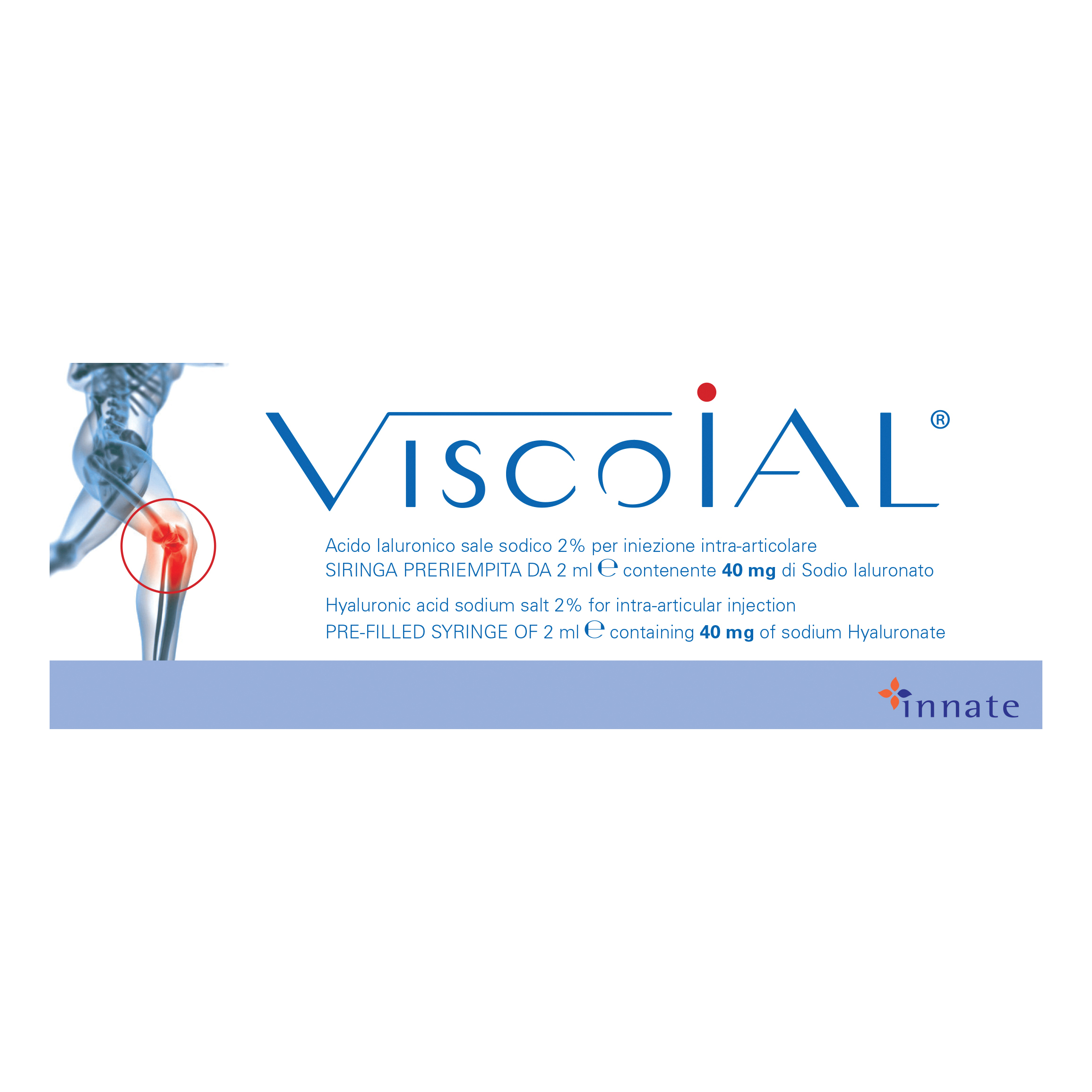 Siringa intra-articolare viscoial 40 1 fiala 18 g