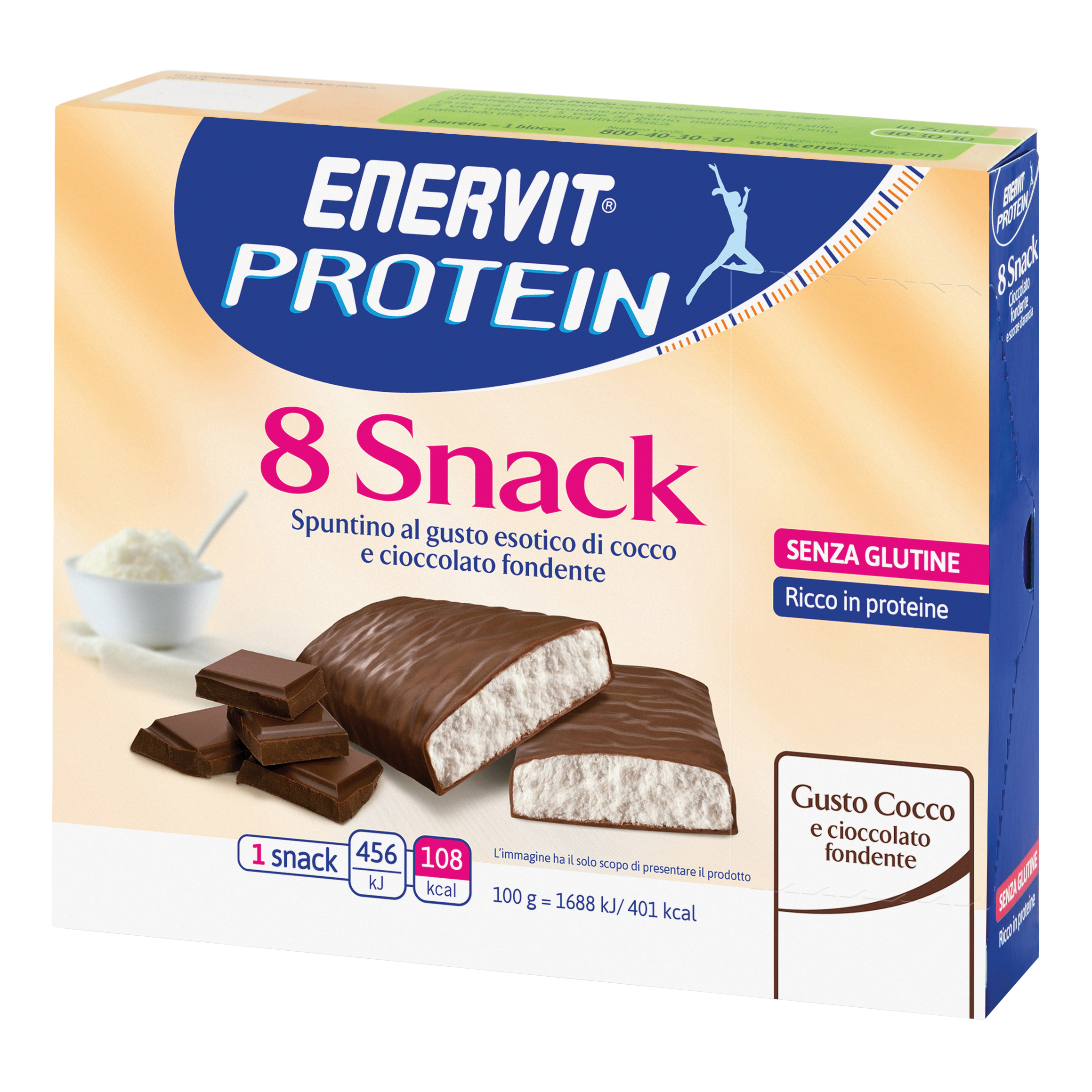 Enervit Pr.snack Cocco 8pezzi
