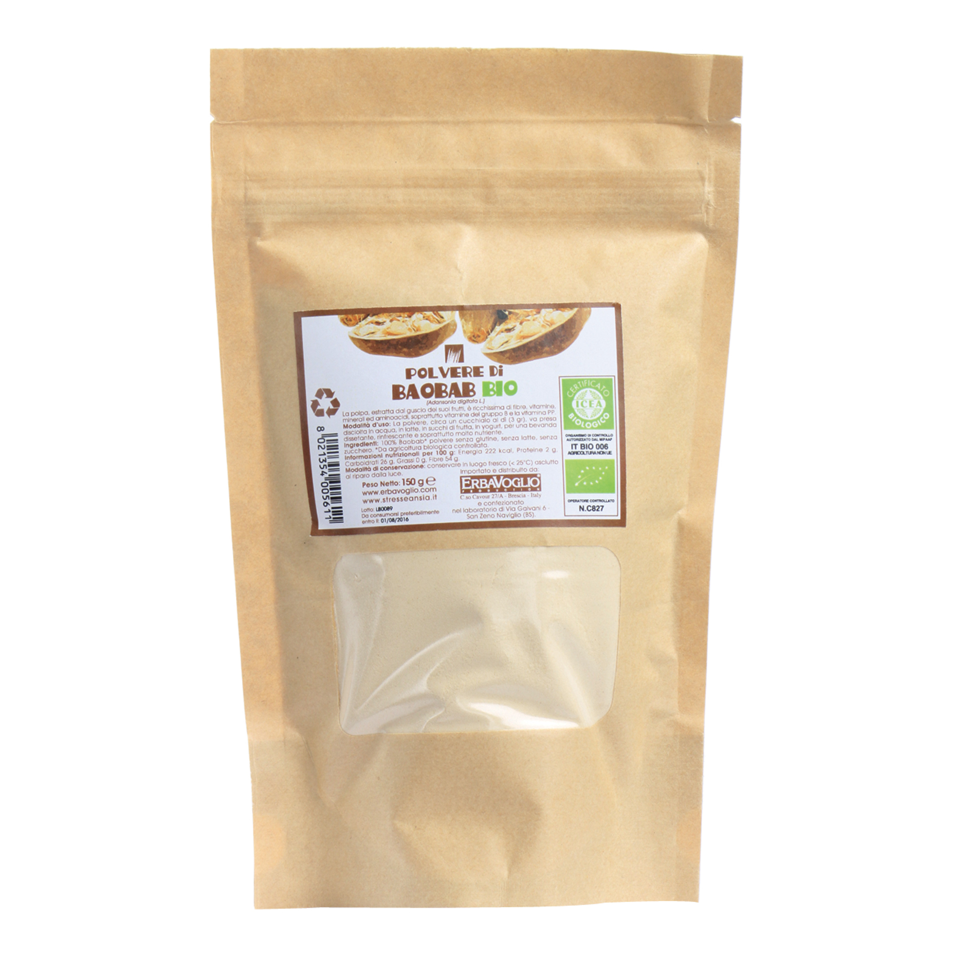 Baobab polvere biologico 150g