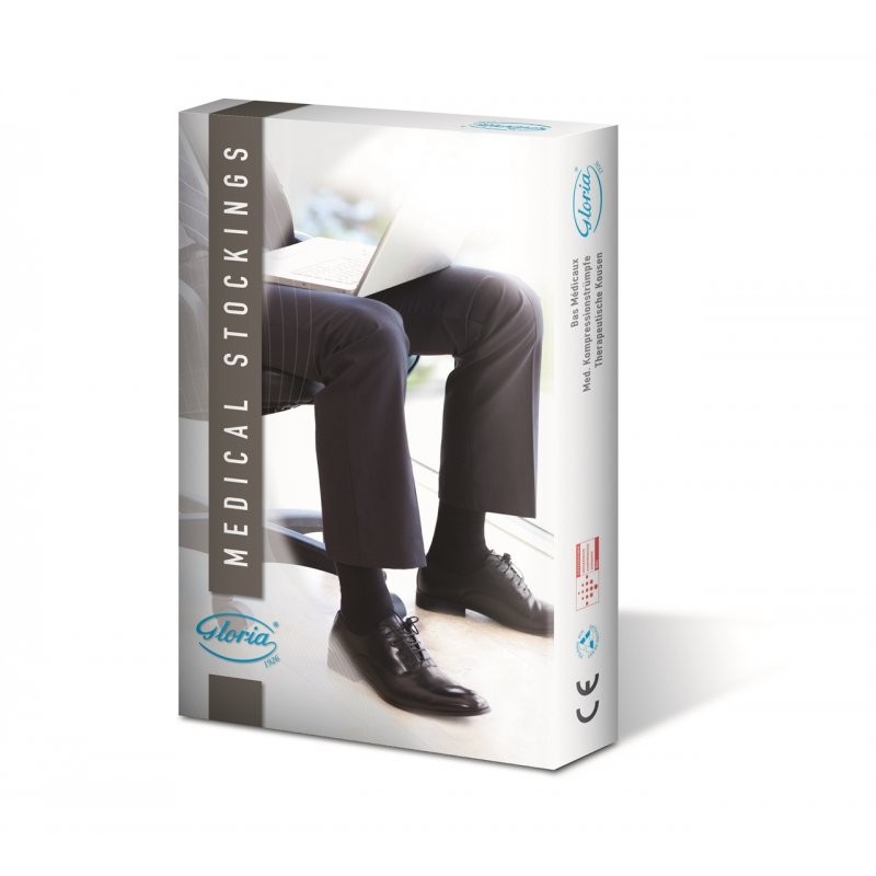 Gloriamed gentleman 199 gambaletto lungo blu misura extra large 1 paio
