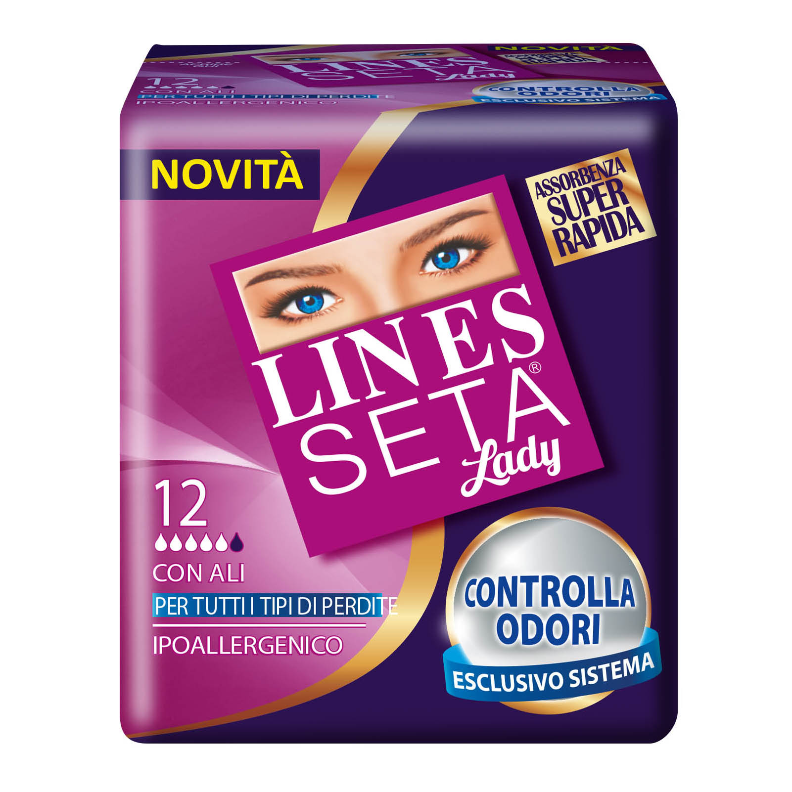 Lines Seta Ultra Lady Ali 12pezzi