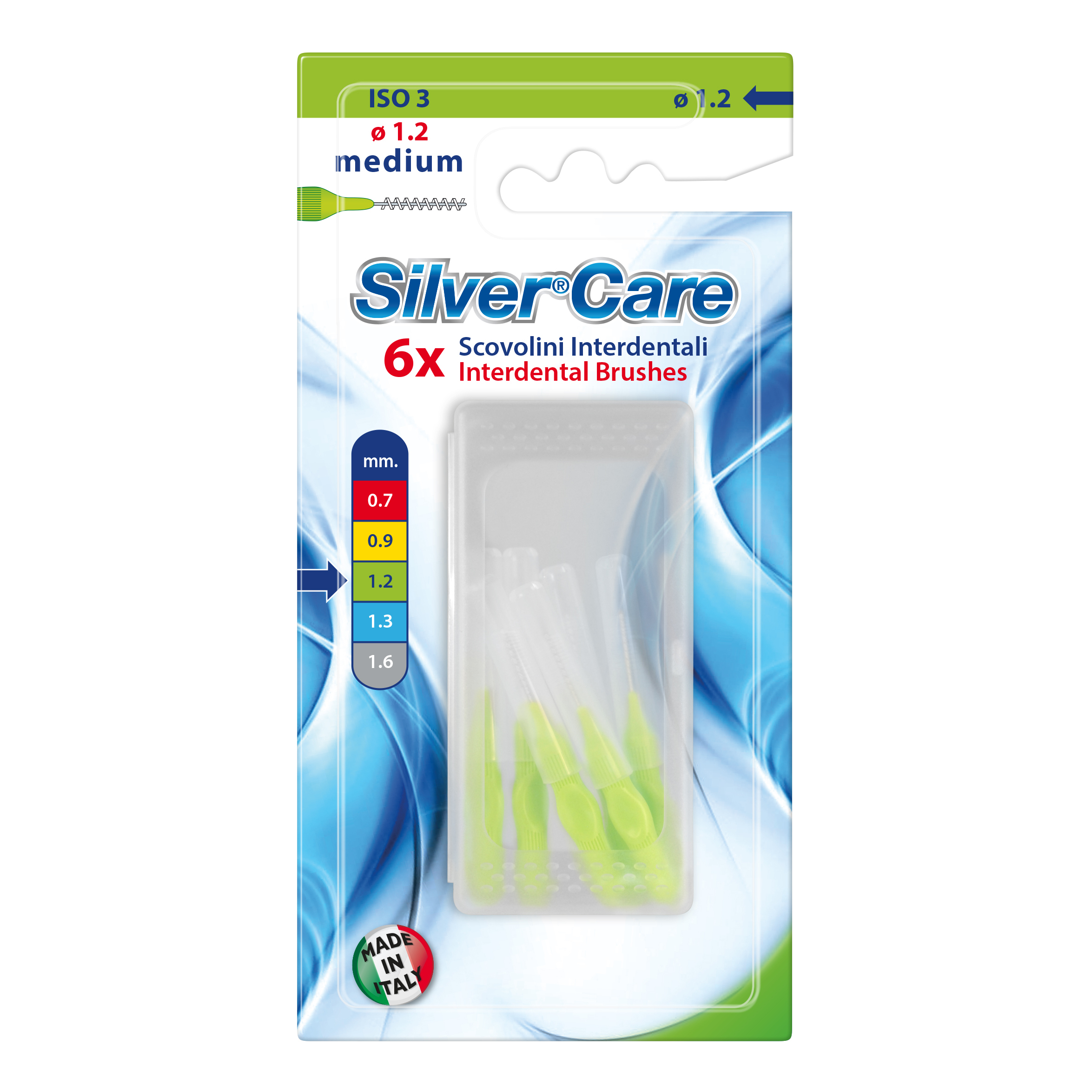 Silver care scovolino interdentale medio 6 pezzi