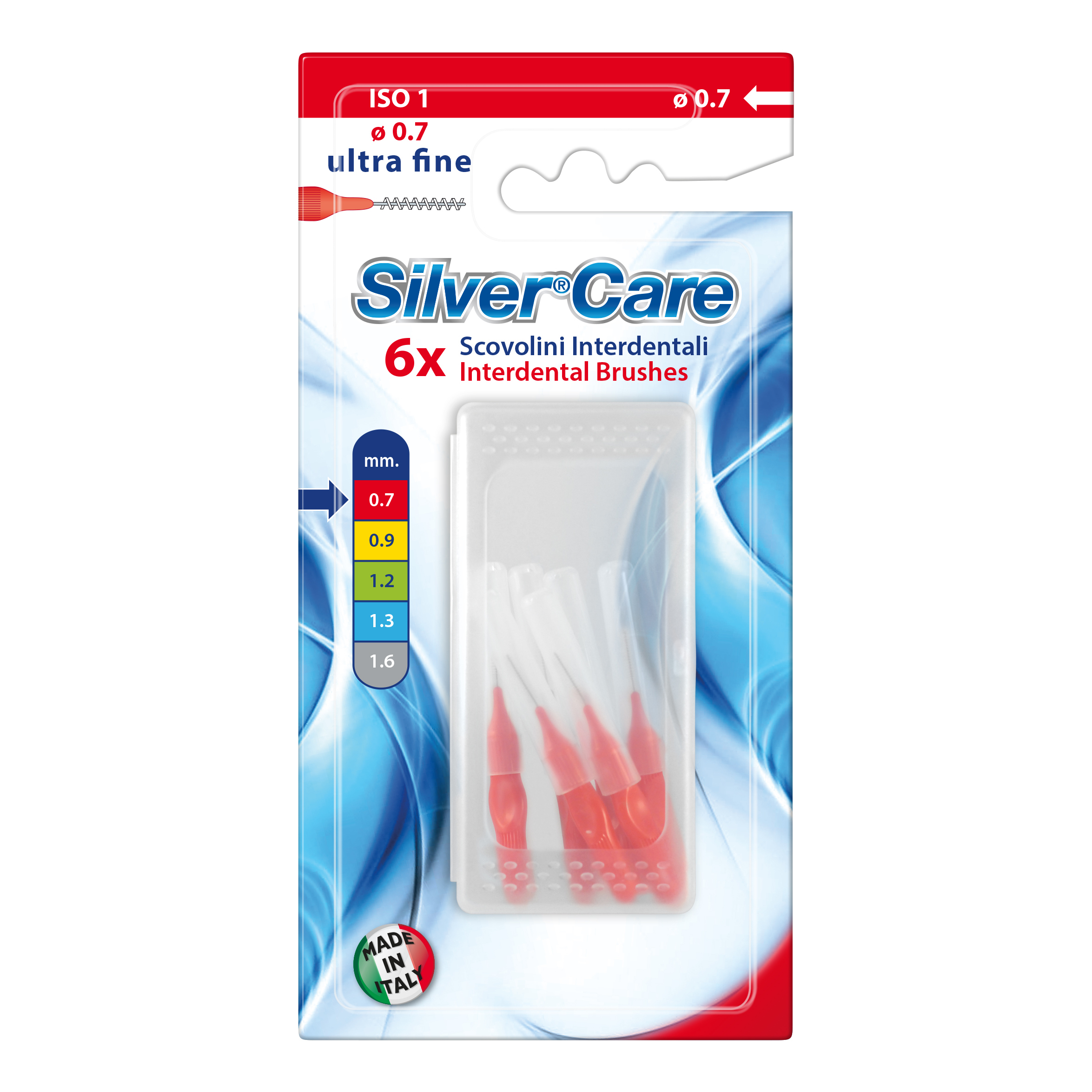 Silver care scovolino interdentale ultra fine 6 pezzi