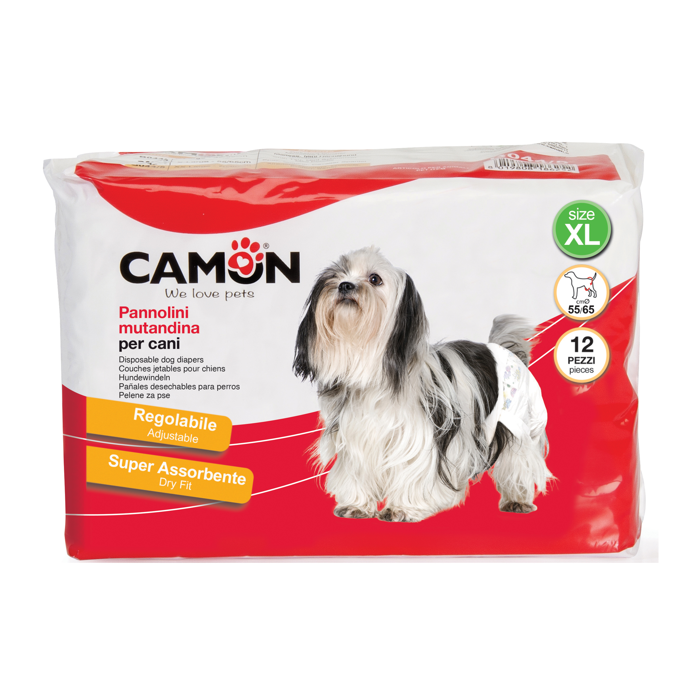 CAMON CANE PANNOLINI MUTANDINA TG. quot XL quot 55 65 CM CF. 12 PZ 