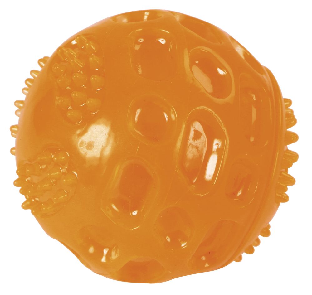 Kerbl Cane Gioco Palla Toyfastic Squeaky 7,5 Cm Arancio