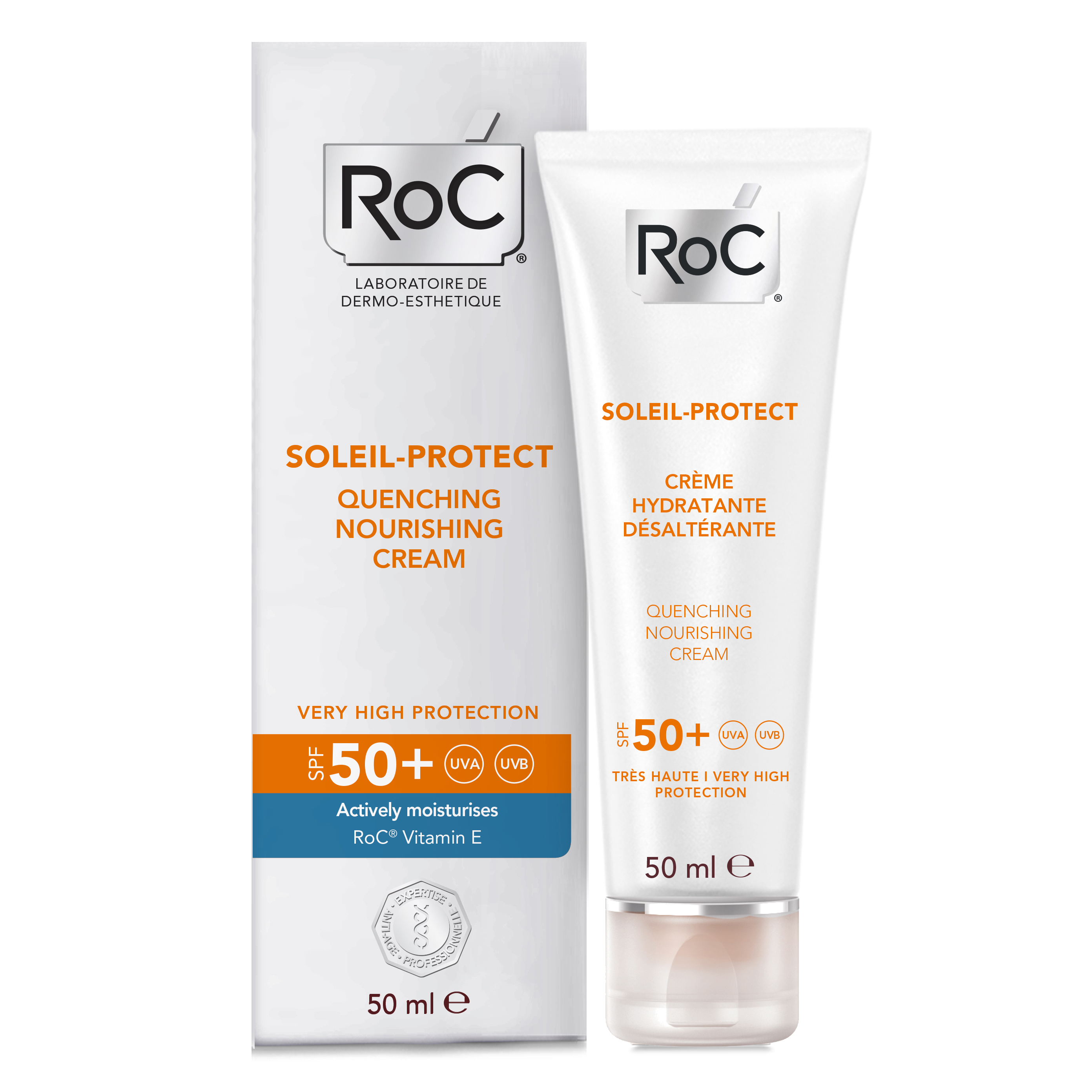 Roc solari soleil protexion + crema viso nutriente spf50+ 50 ml