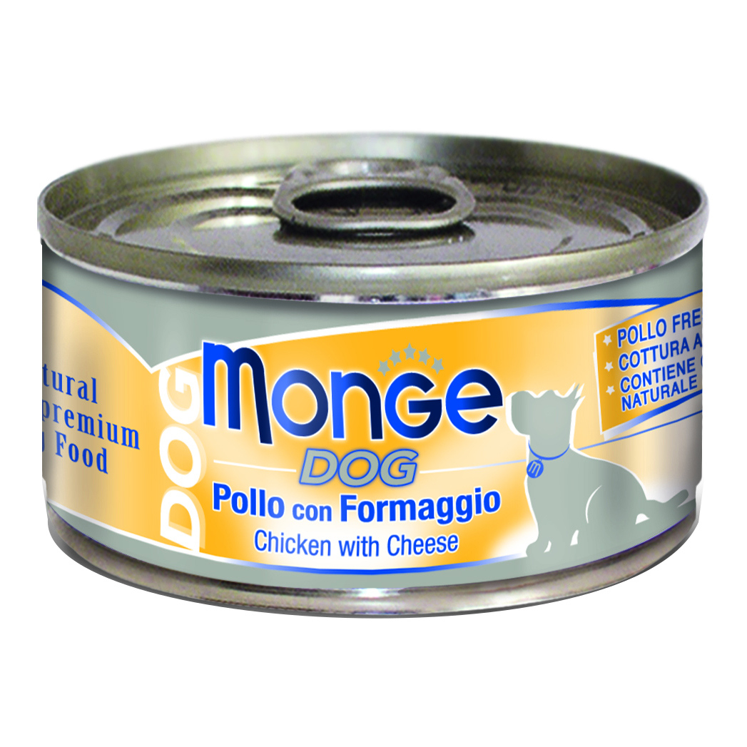 Monge Cane Natural Lattina Adulto Pollo & Formaggio 95 Gr