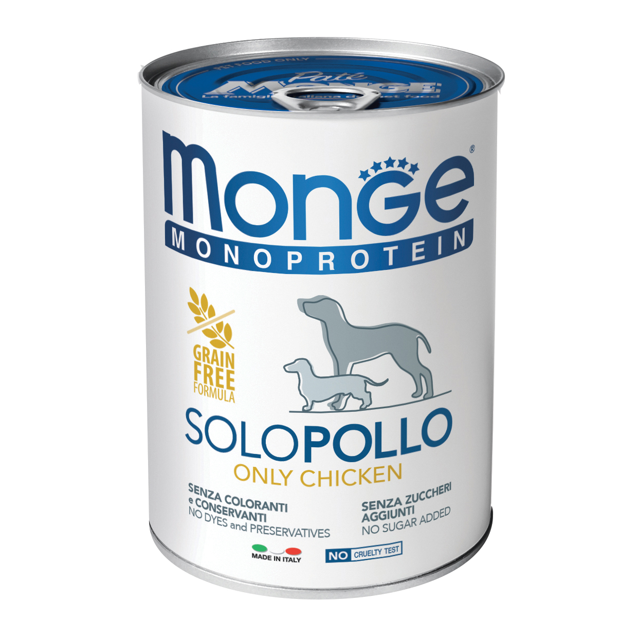 Monge Cane Monoprotein Lattina Adulto Solo Pollo 400 Gr