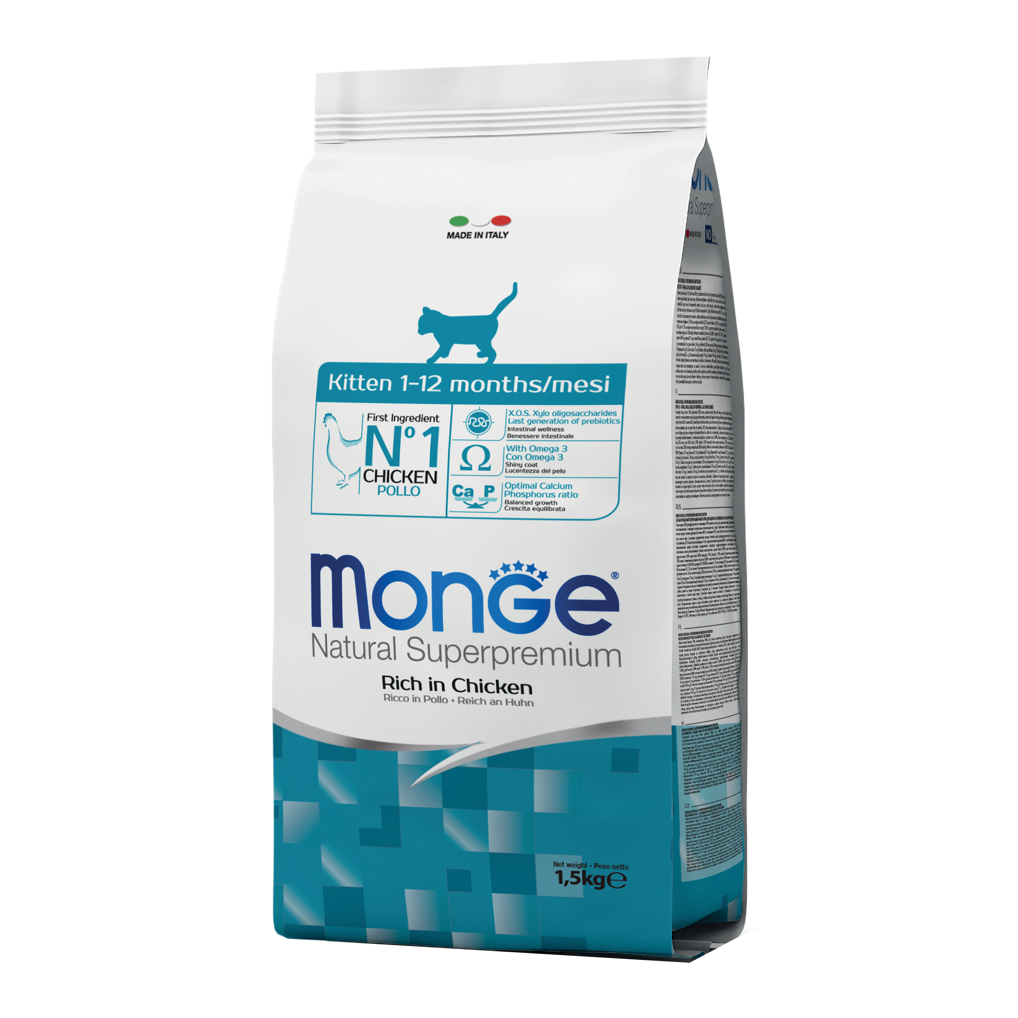 Monge Gatto Natural Superpremium Kitten Pollo 1,5 Kg