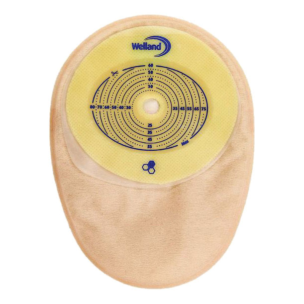 Sacca per colostomia trasparente ritagliabile aurum colo maxi diametro 13-60x80 mm 30 pezzi