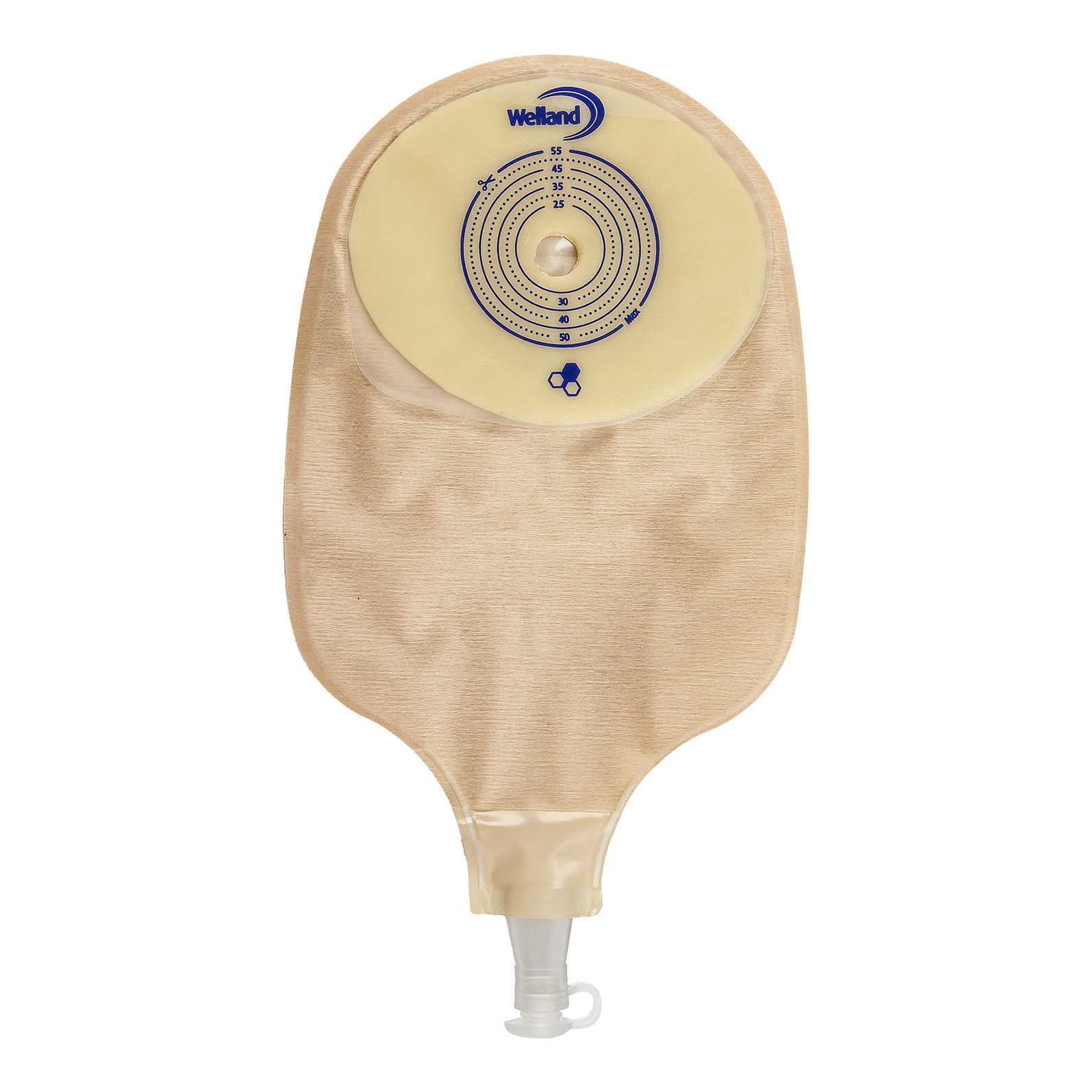 Sacca per urostomia trasparente ritagliabile aurum uro con miele di manuka diametro 13-55 mm 10 pezzi