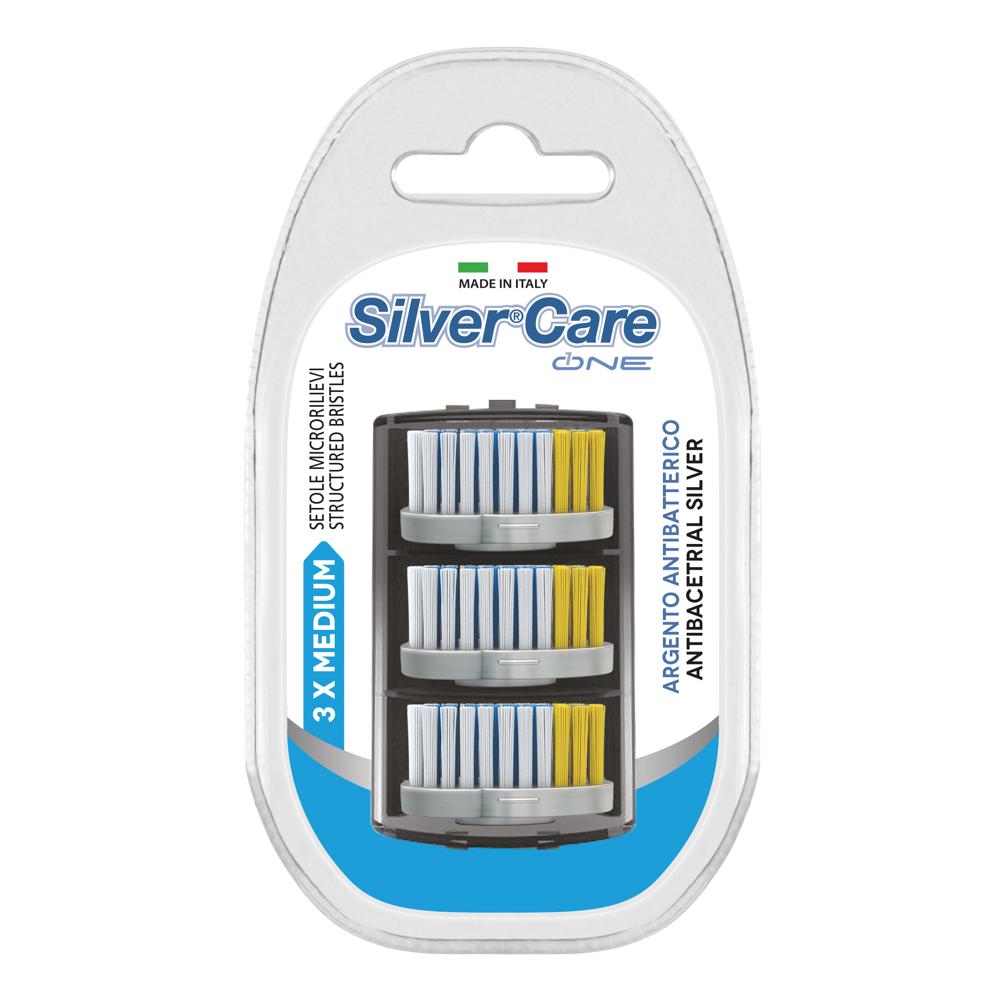 Silvercare one spazzolino 3 pezzi