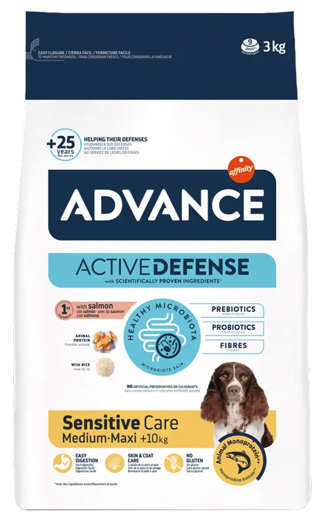 Advance Cane Sensitive Medium&amp;Maxi Salmone &amp; Riso 3 Kg