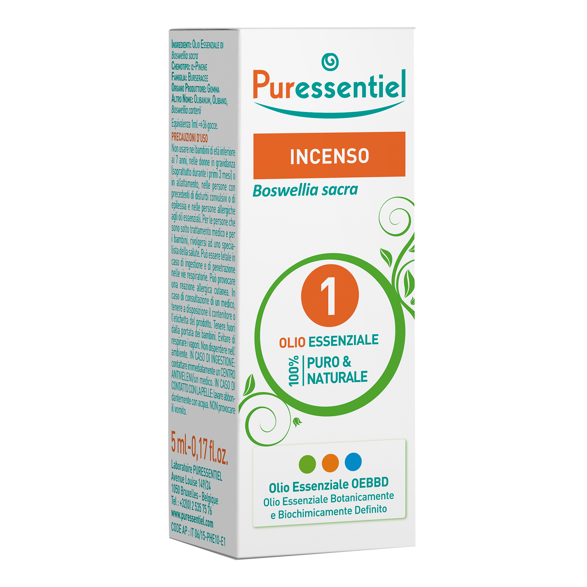 Puressentiel incenso olio essenziale 5 ml
