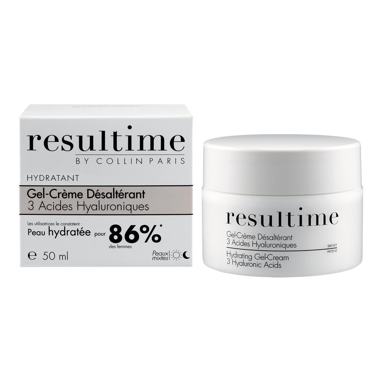 Resultime gel-crema dissetante ai 3 acidi ialuronici 50 ml