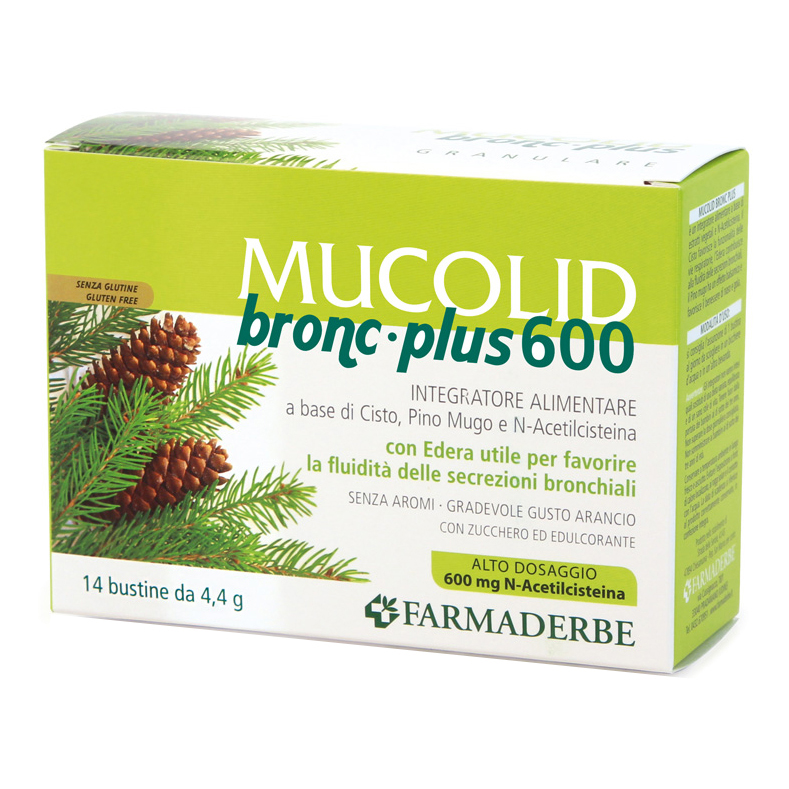 Mucolid bronc 600 plus 14 bustine granulare