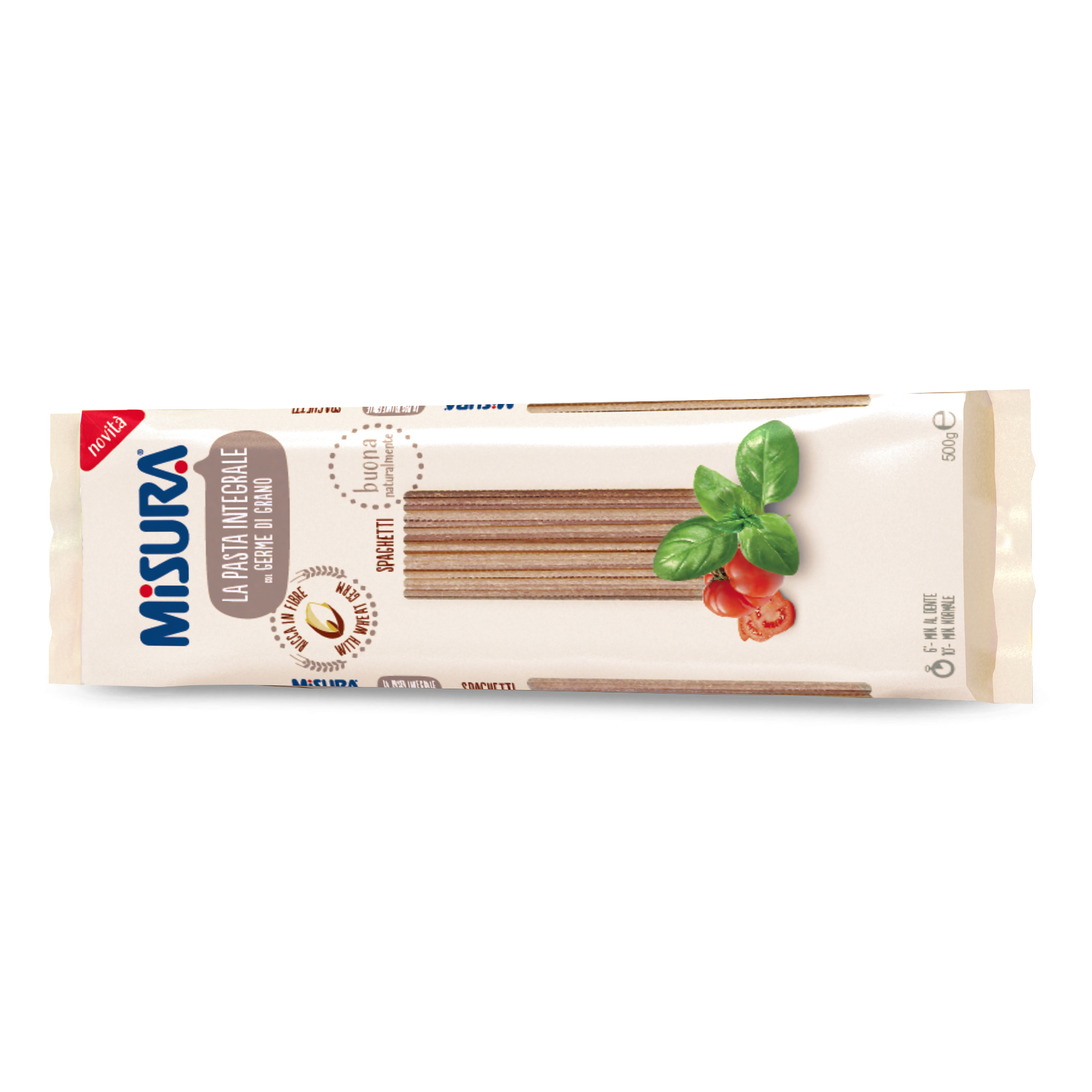 Misura Spaghetti Integrali Con Germe Di Grano 500 G