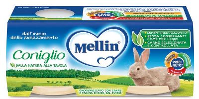 Omo mellin coniglio 2x120g